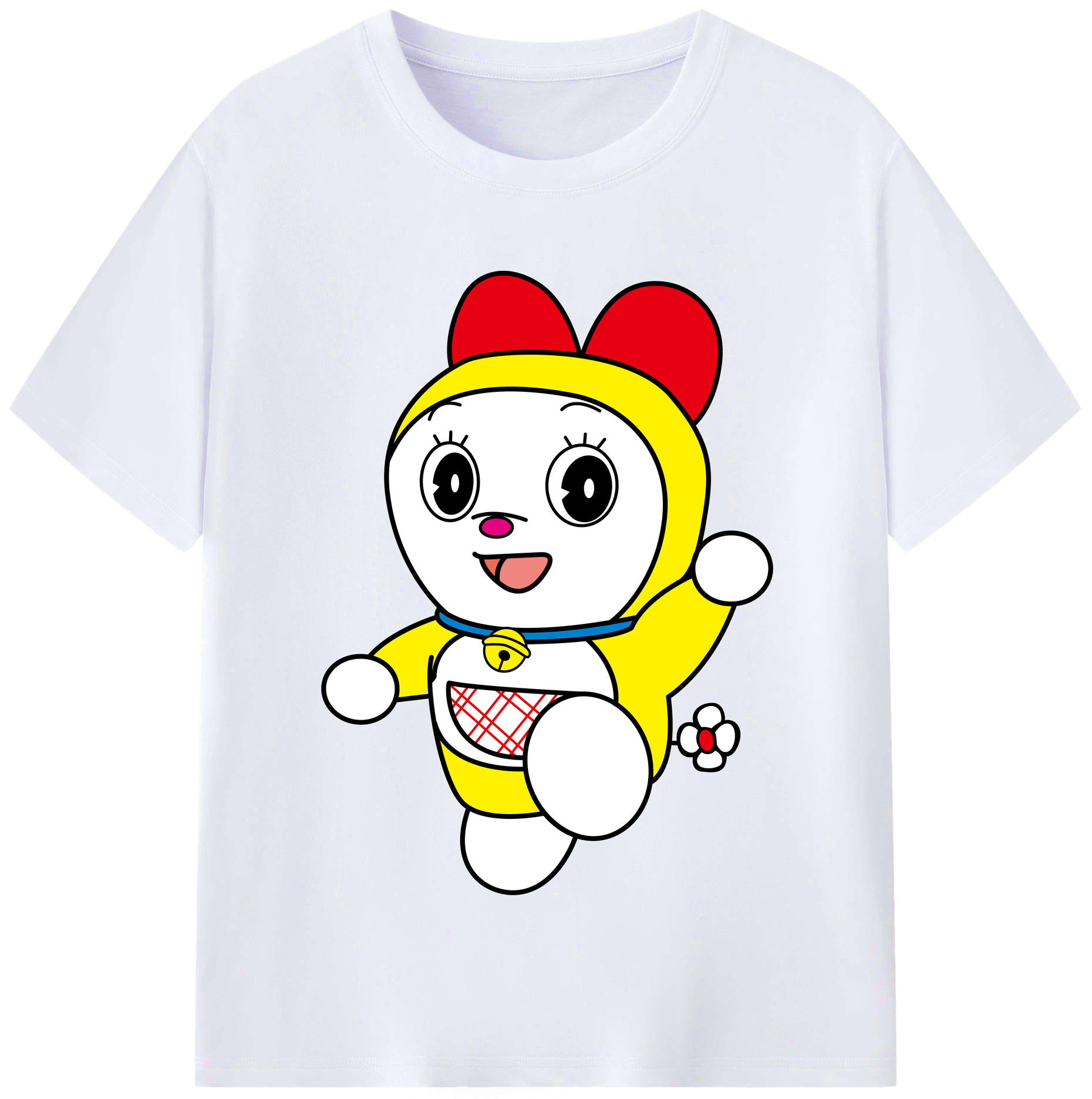 （画像用） ドラえもん ドラミ Doraemon Dorami レディースカジュアルプリントTシャツ（綿100％）