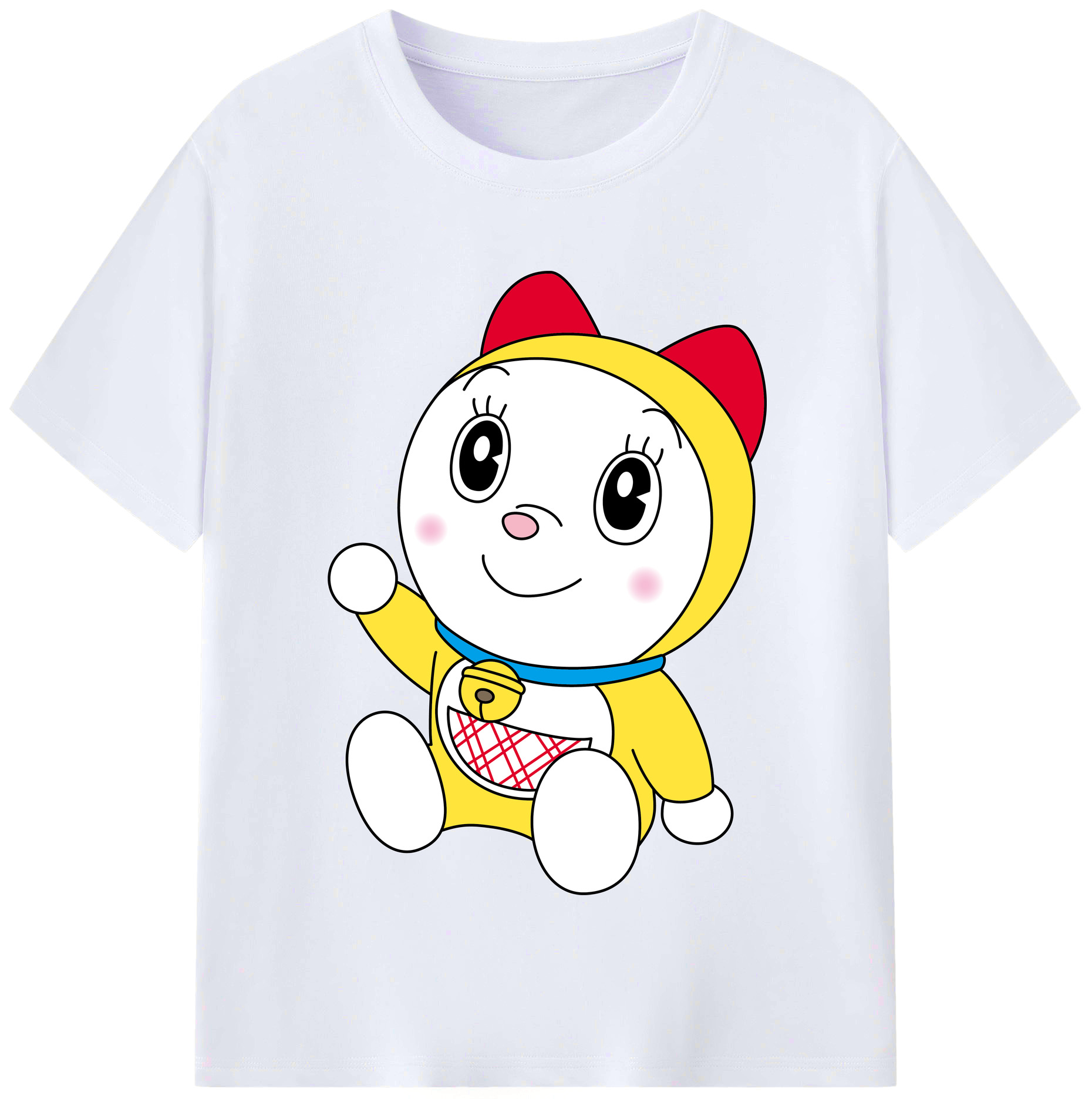（画像用） ドラえもん ドラミ Doraemon Dorami レディースカジュアルプリントTシャツ（綿100％）