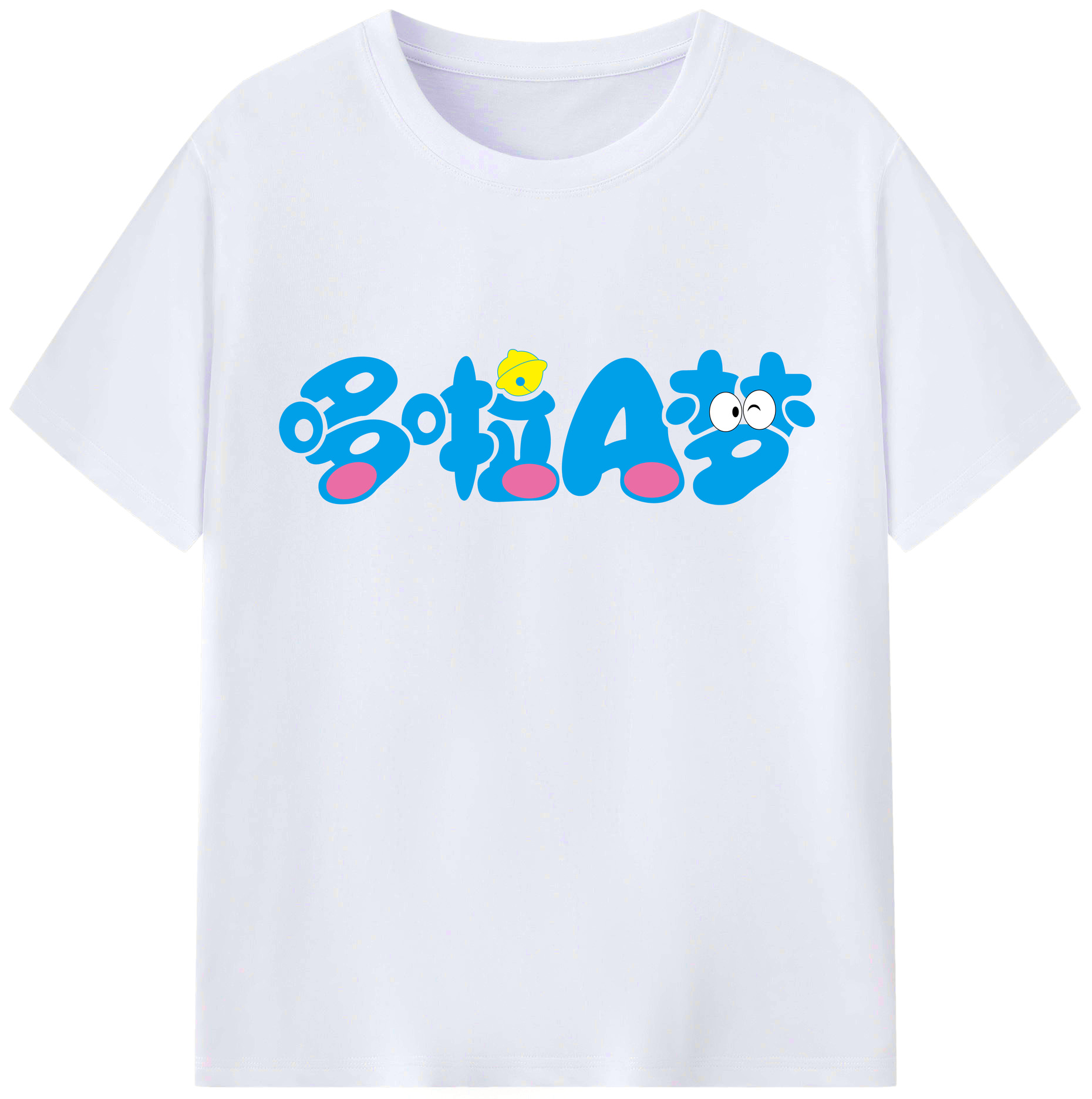 （画像用） ドラえもん Doraemon レディースカジュアルプリントTシャツ（綿100％）