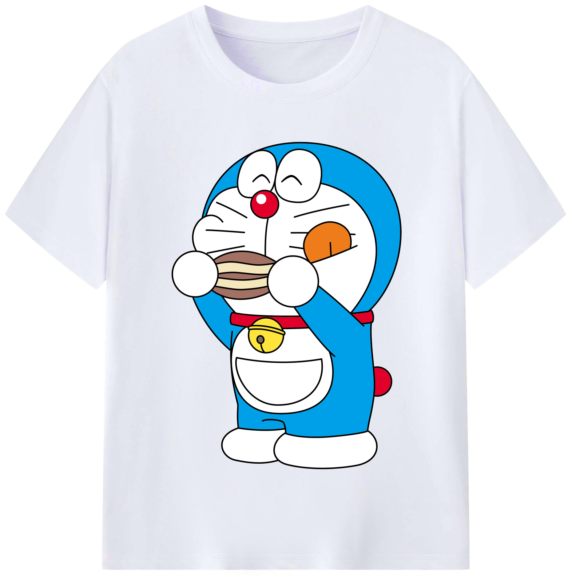 （画像用） ドラえもん Doraemon レディースカジュアルプリントTシャツ（綿100％）