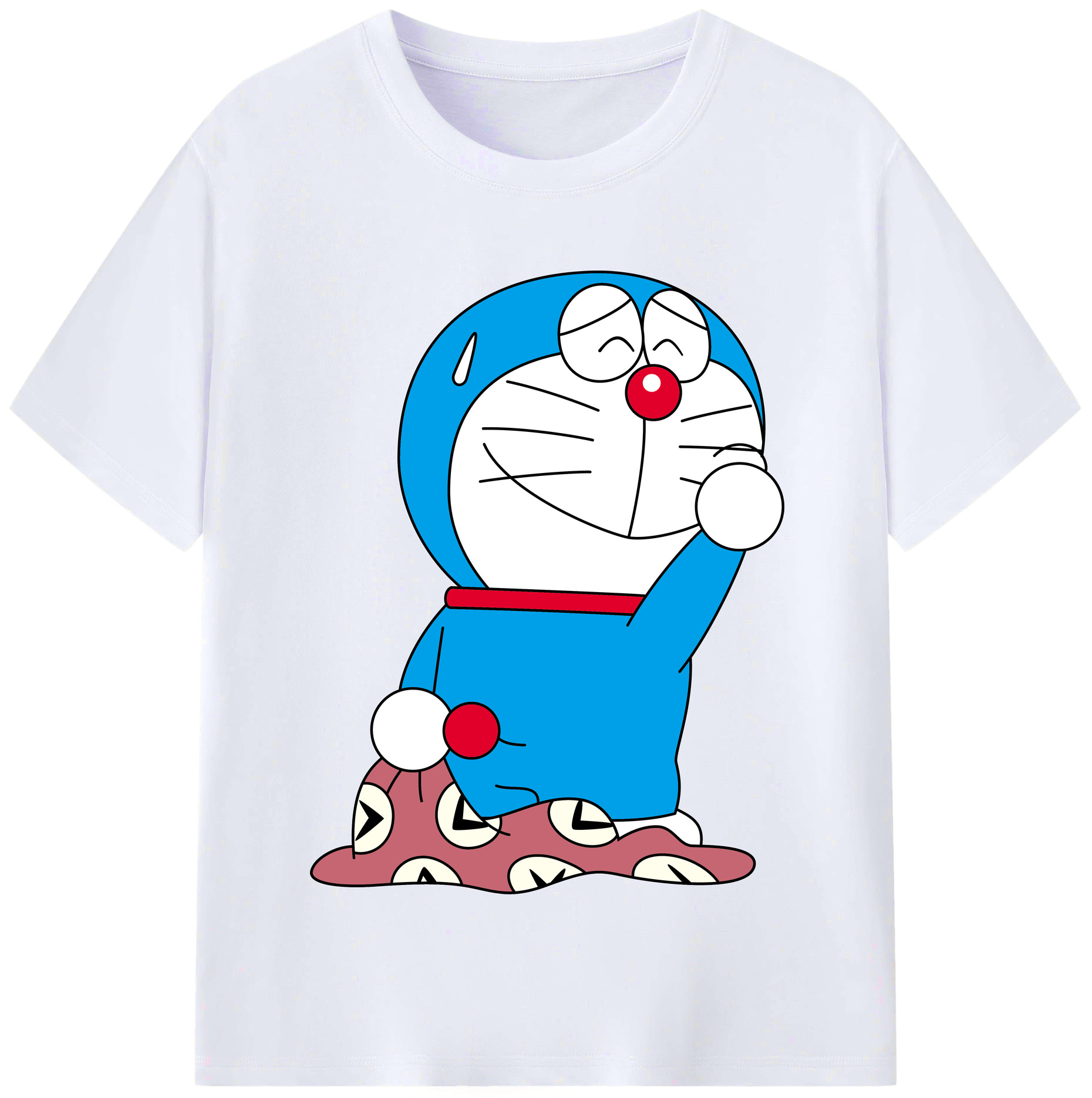 （画像用） ドラえもん Doraemon レディースカジュアルプリントTシャツ（綿100％）