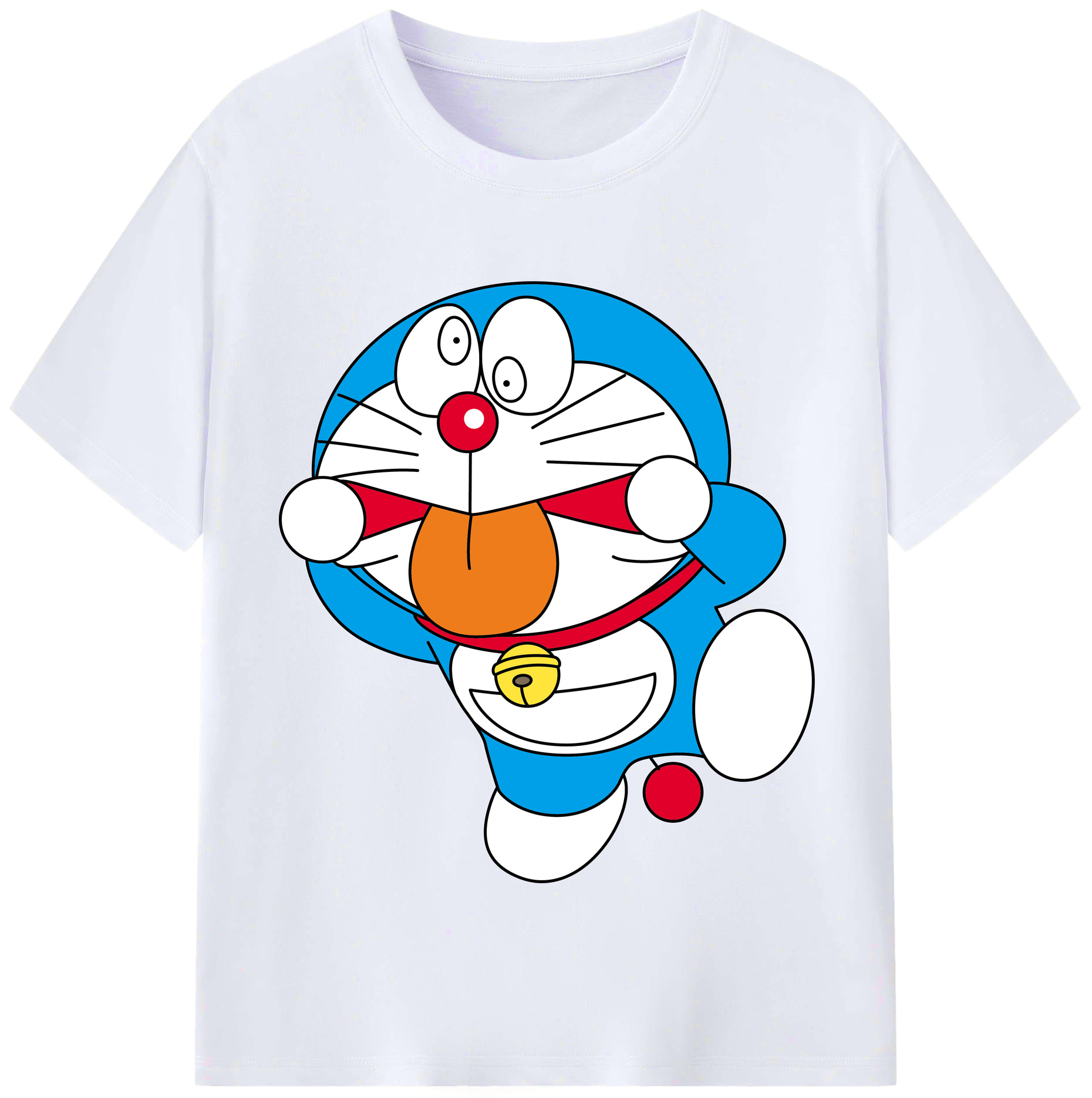 （画像用） ドラえもん Doraemon レディースカジュアルプリントTシャツ（綿100％）