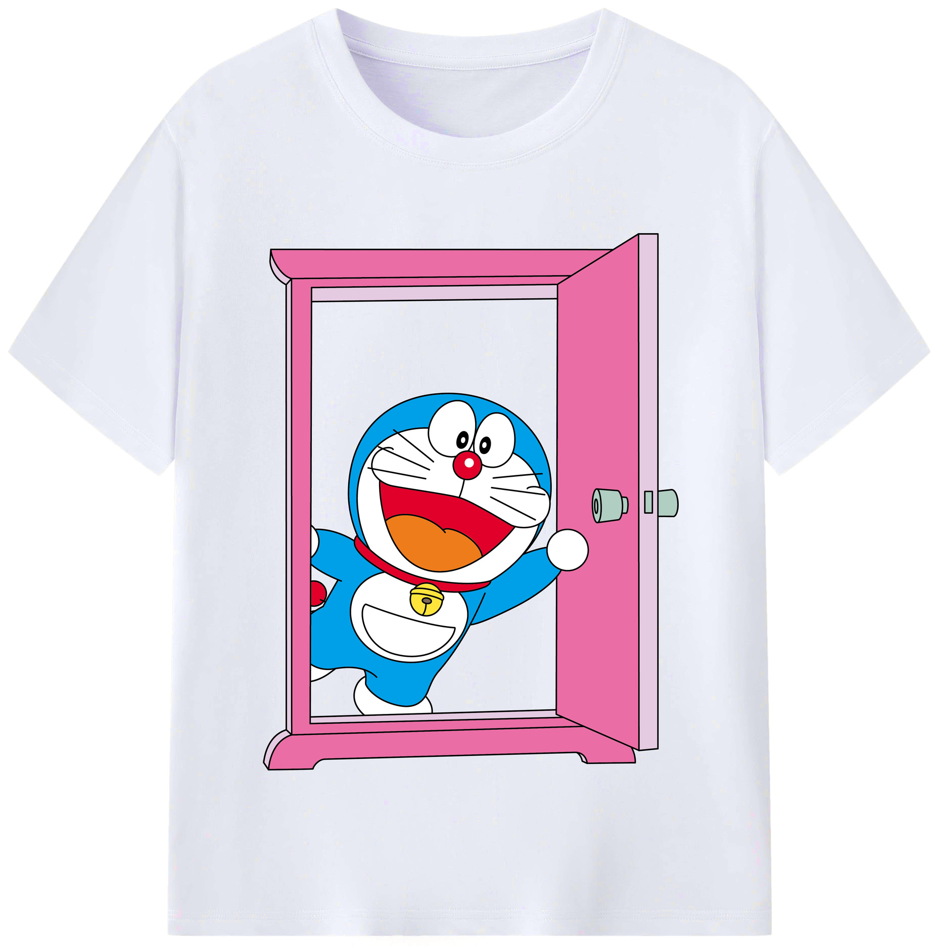 （画像用） ドラえもん Doraemon レディースカジュアルプリントTシャツ（綿100％）
