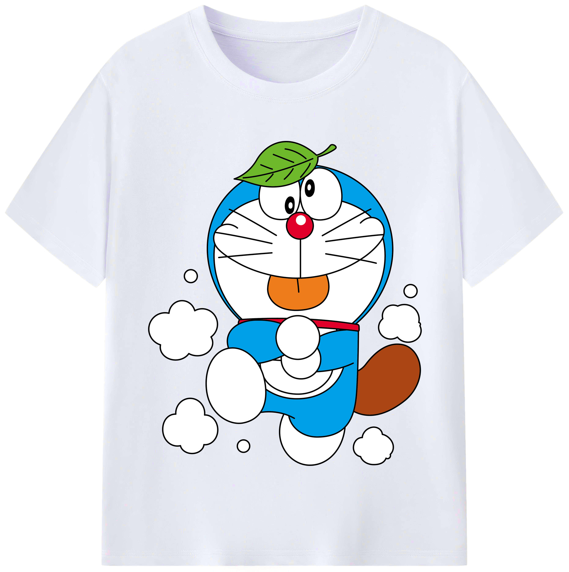 （画像用） ドラえもん Doraemon レディースカジュアルプリントTシャツ（綿100％）