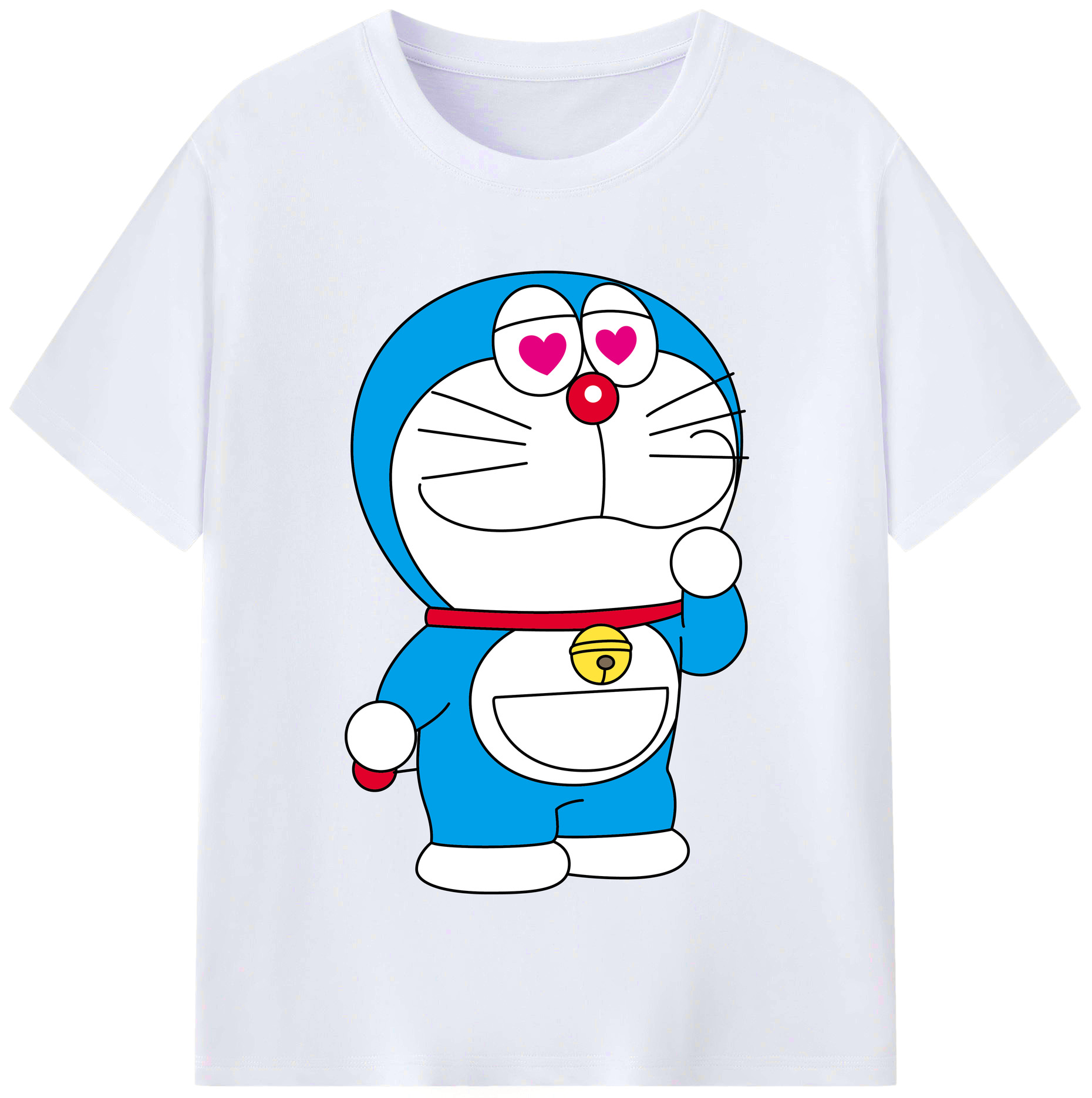 （画像用） ドラえもん Doraemon レディースカジュアルプリントTシャツ（綿100％）