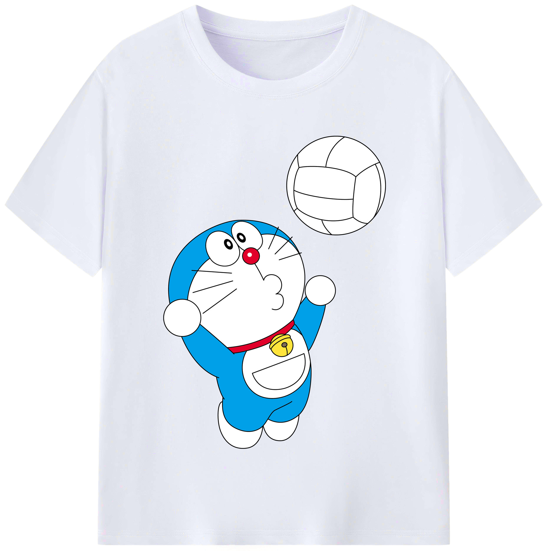 （画像用） ドラえもん Doraemon レディースカジュアルプリントTシャツ（綿100％）