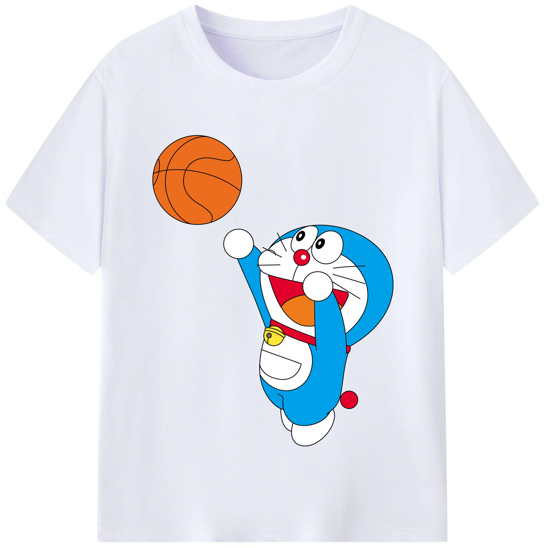 （画像用） ドラえもん Doraemon レディースカジュアルプリントTシャツ（綿100％）