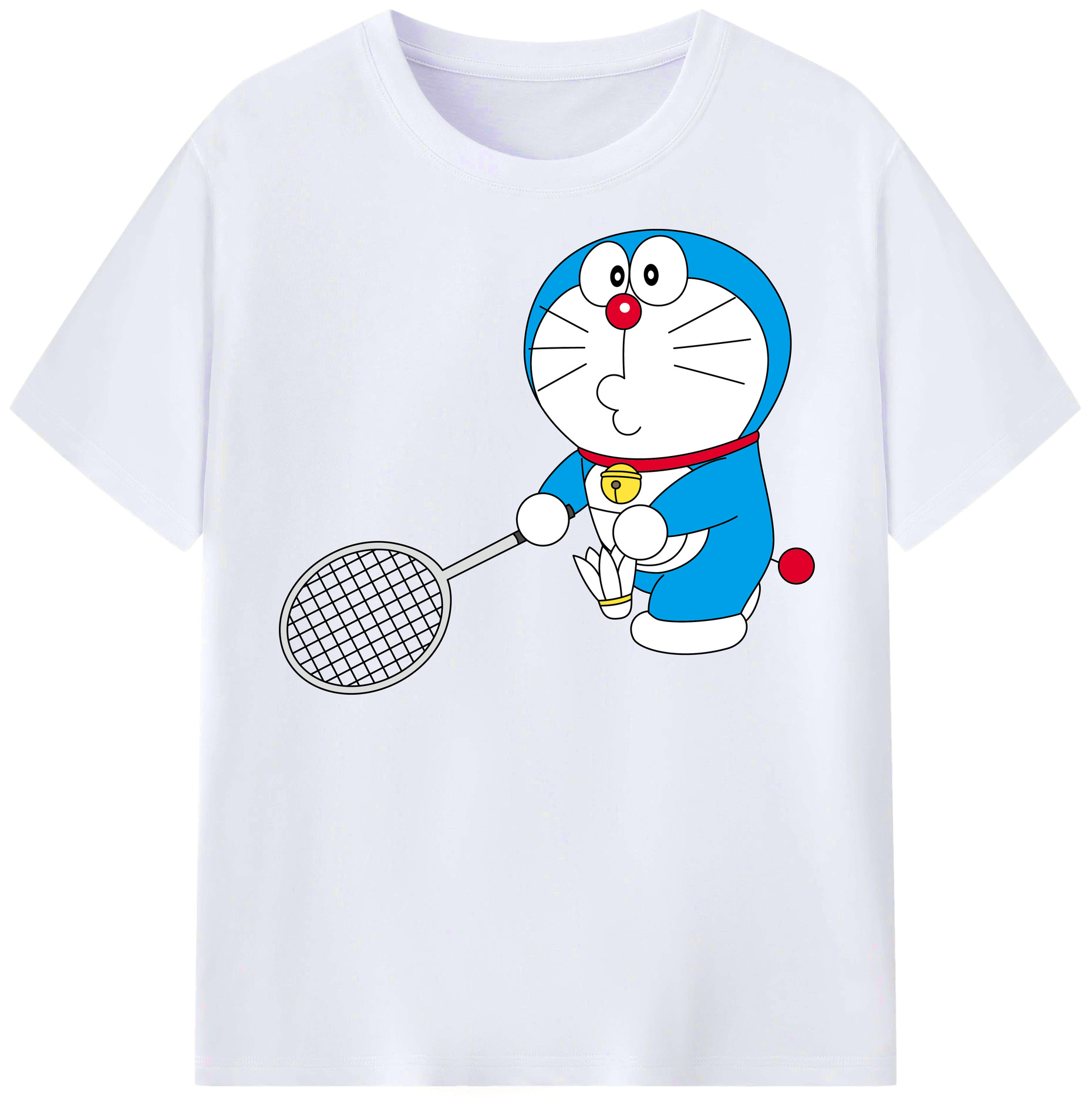 （画像用） ドラえもん Doraemon レディースカジュアルプリントTシャツ（綿100％）