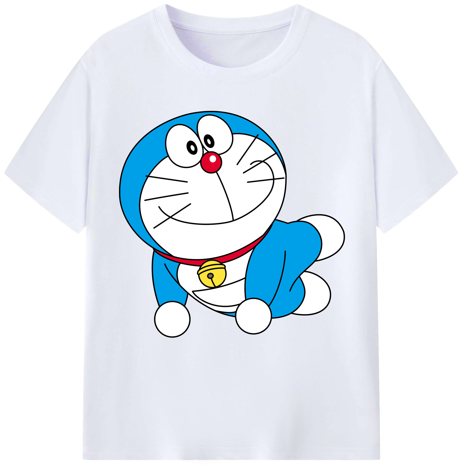 （画像用） ドラえもん Doraemon レディースカジュアルプリントTシャツ（綿100％）