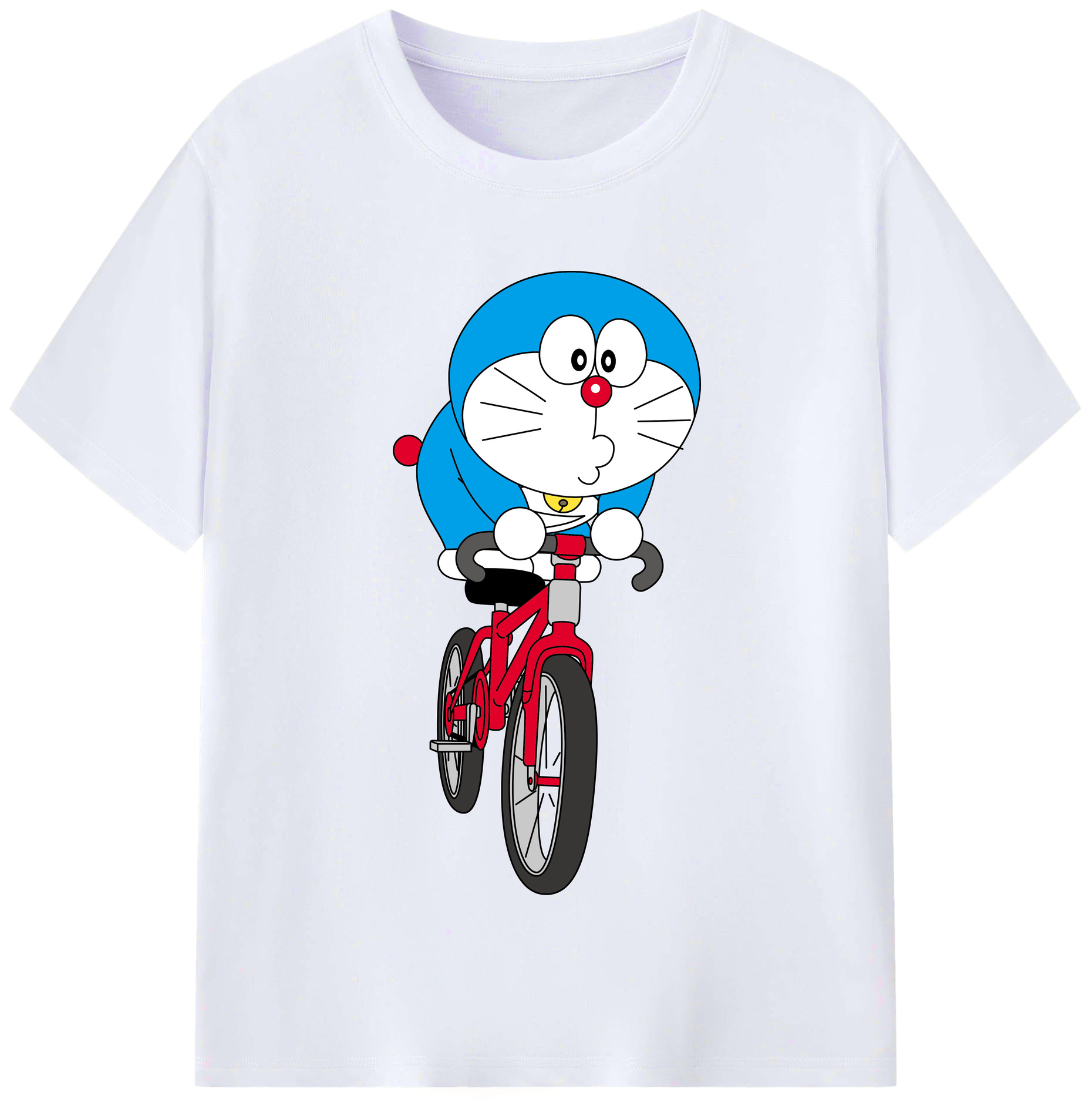 （画像用） ドラえもん Doraemon レディースカジュアルプリントTシャツ（綿100％）