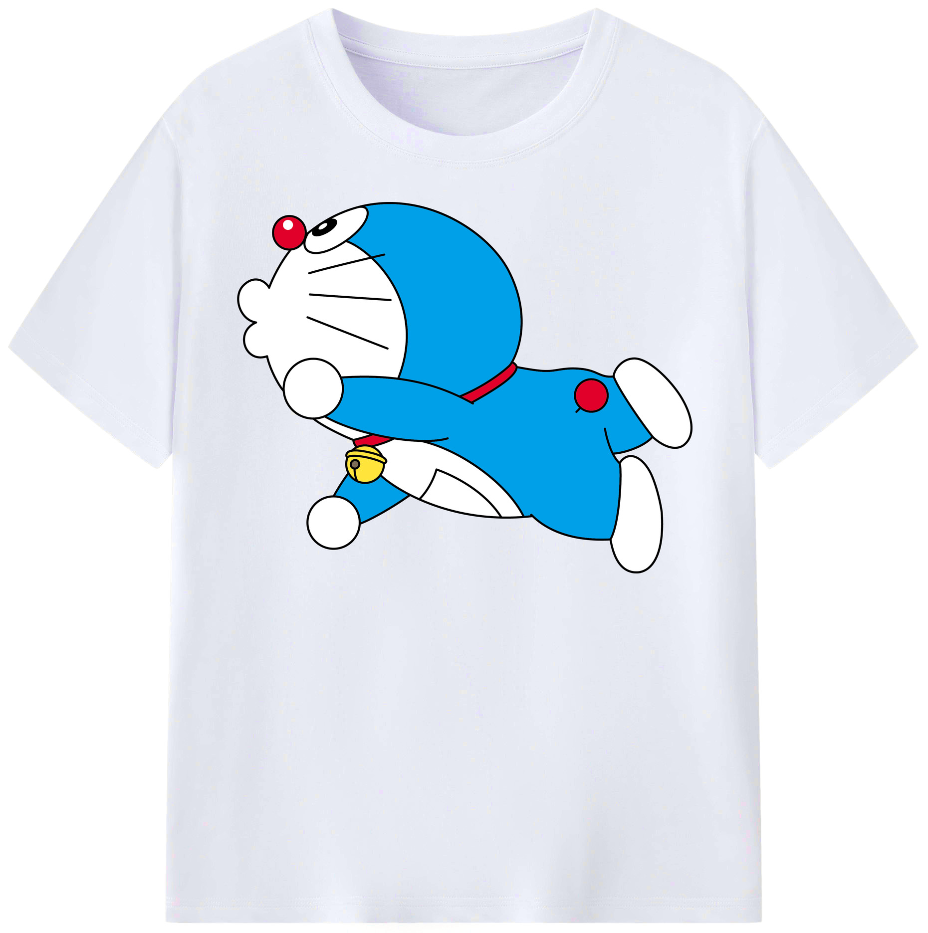 （画像用） ドラえもん Doraemon レディースカジュアルプリントTシャツ（綿100％）
