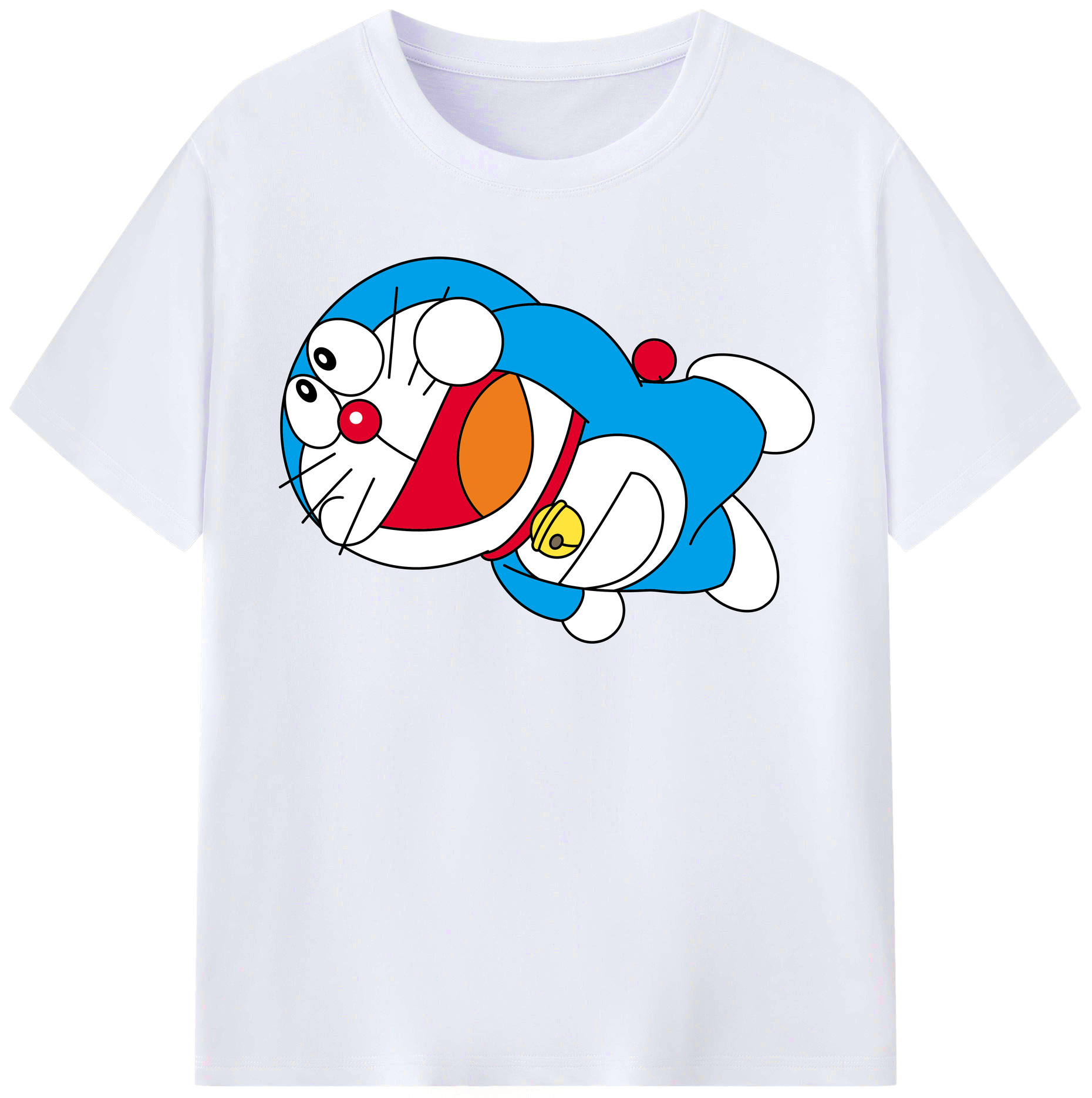 （画像用） ドラえもん Doraemon レディースカジュアルプリントTシャツ（綿100％）