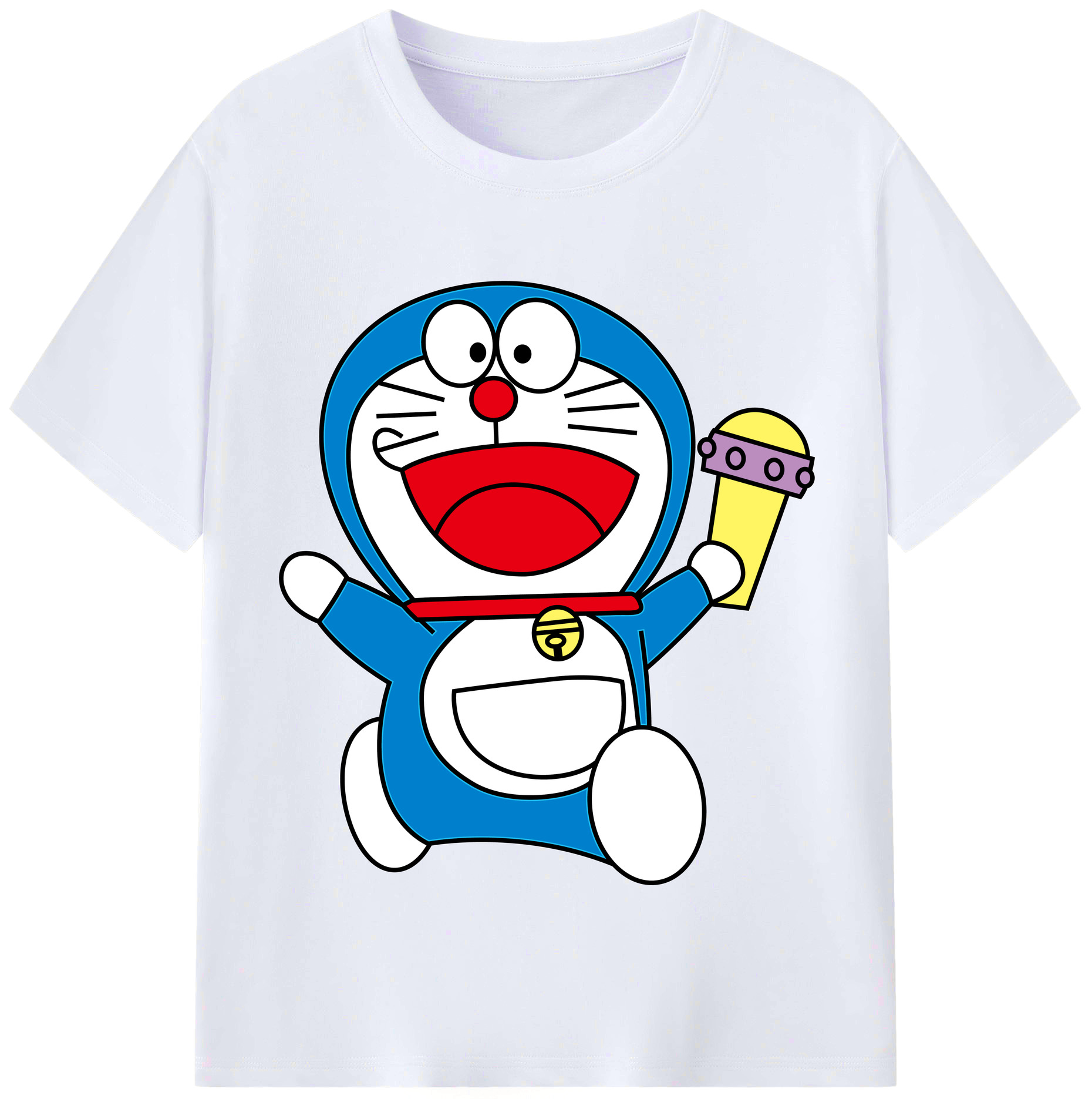 （画像用） ドラえもん Doraemon レディースカジュアルプリントTシャツ（綿100％）