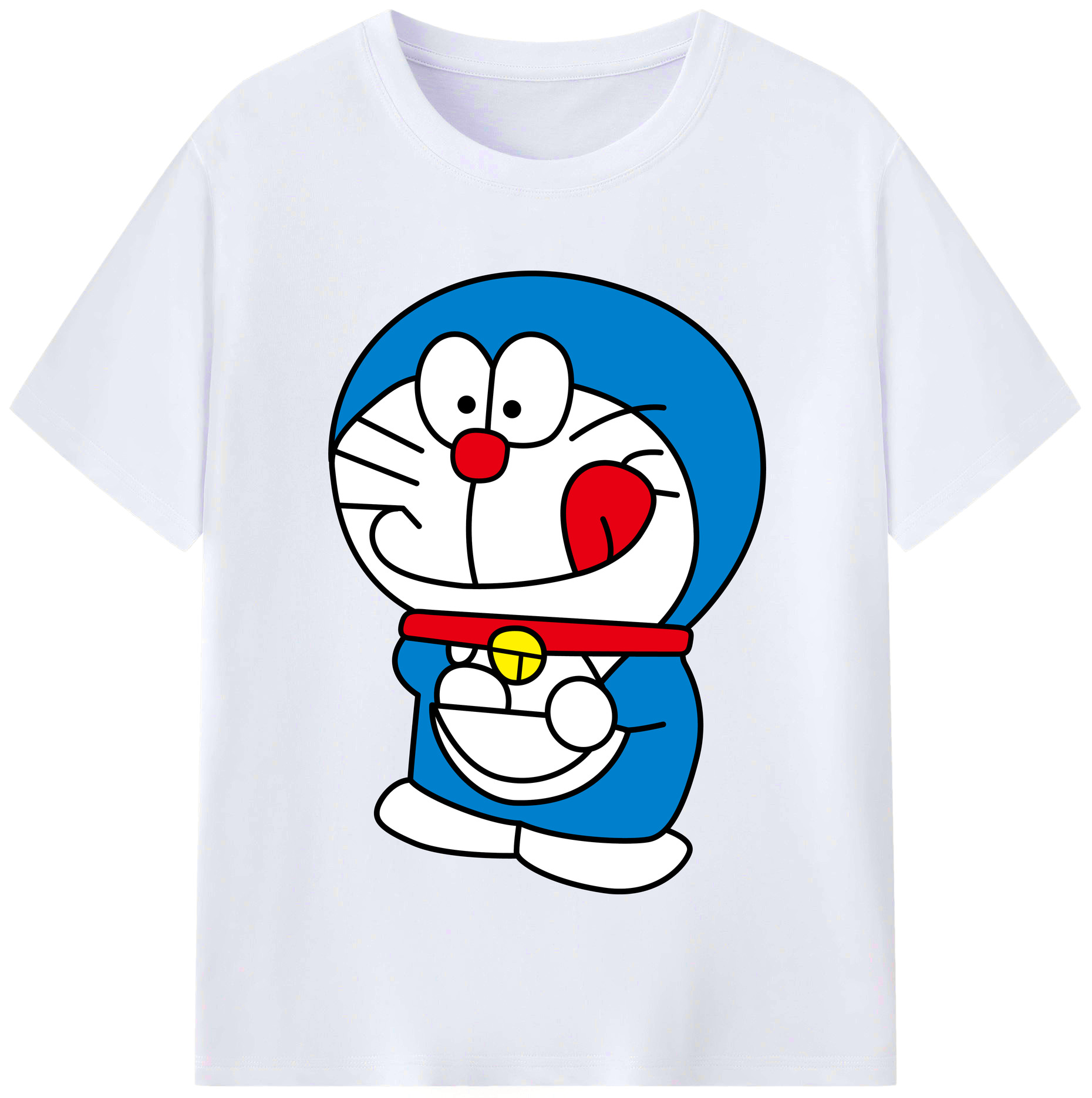 （画像用） ドラえもん Doraemon レディースカジュアルプリントTシャツ（綿100％）