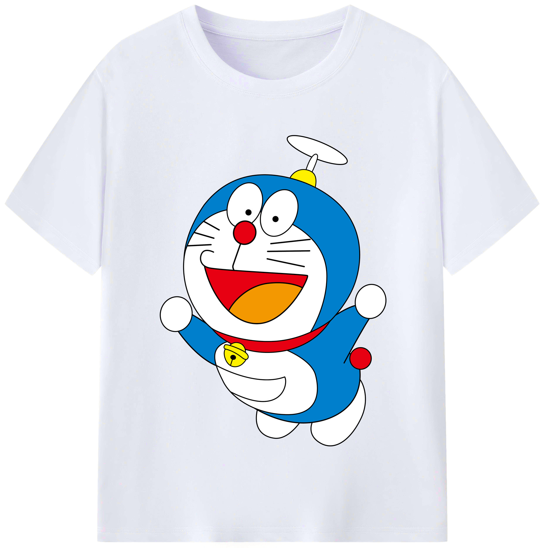 （画像用） ドラえもん Doraemon レディースカジュアルプリントTシャツ（綿100％）