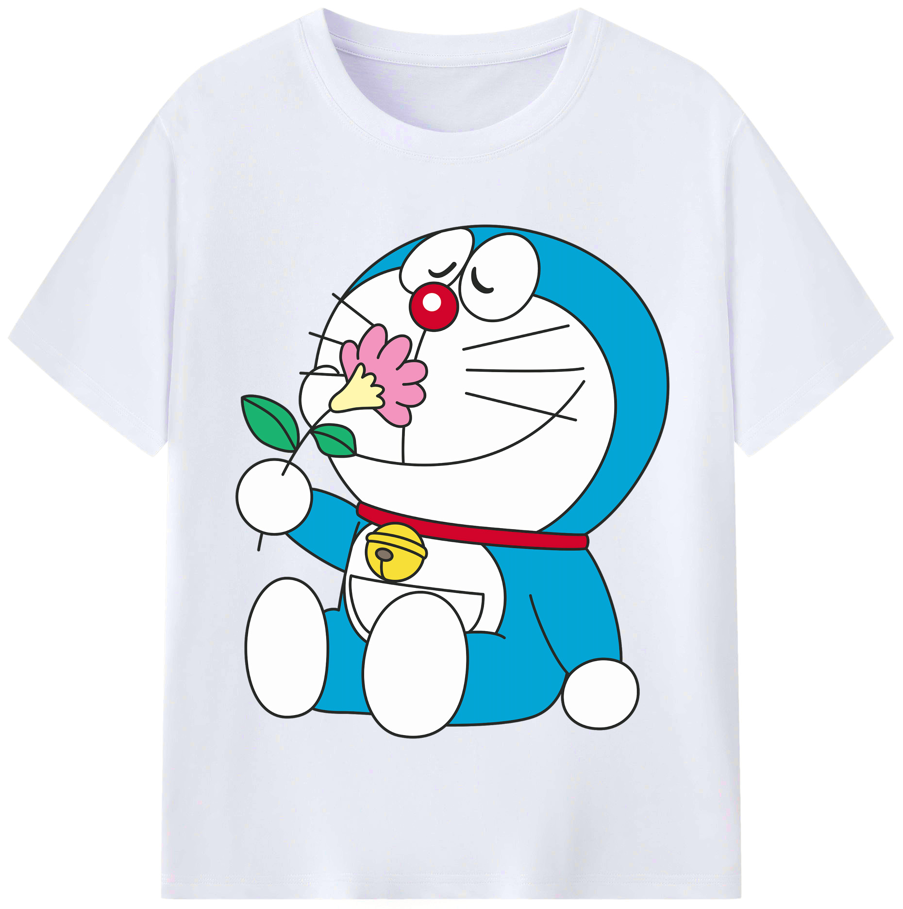 （画像用） ドラえもん Doraemon レディースカジュアルプリントTシャツ（綿100％）