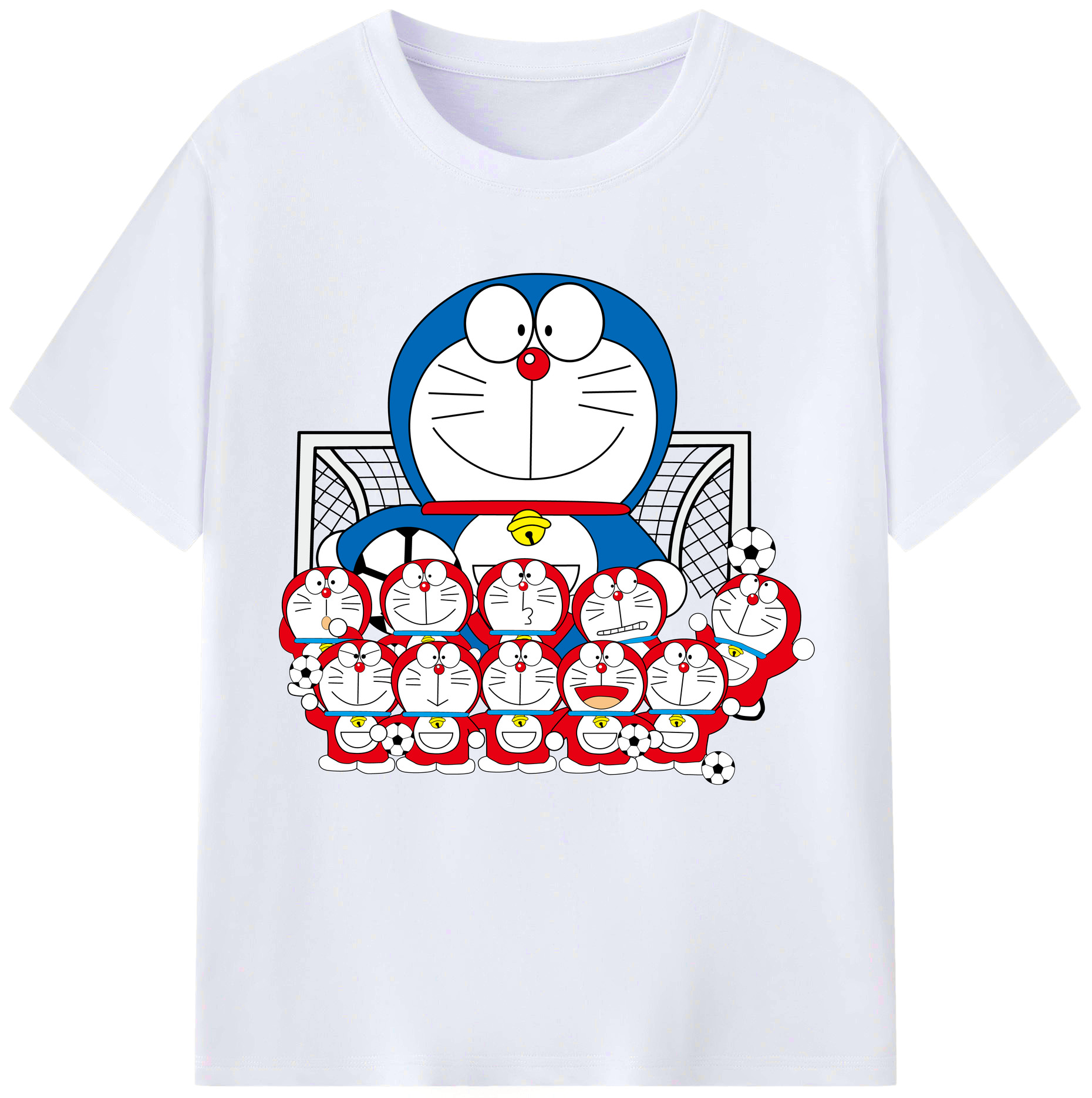 （画像用） ドラえもん Doraemon レディースカジュアルプリントTシャツ（綿100％）