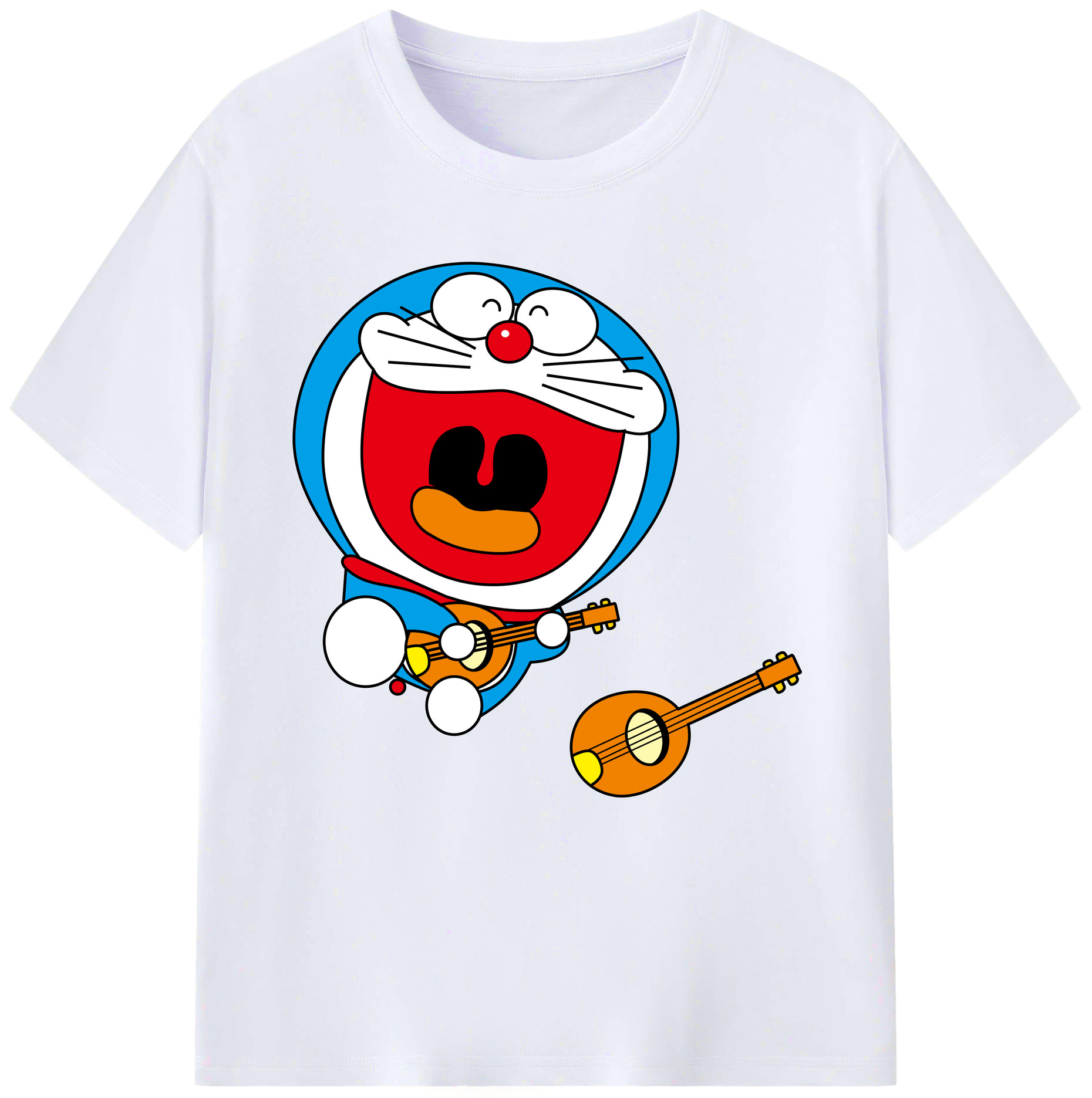 （画像用） ドラえもん Doraemon レディースカジュアルプリントTシャツ（綿100％）