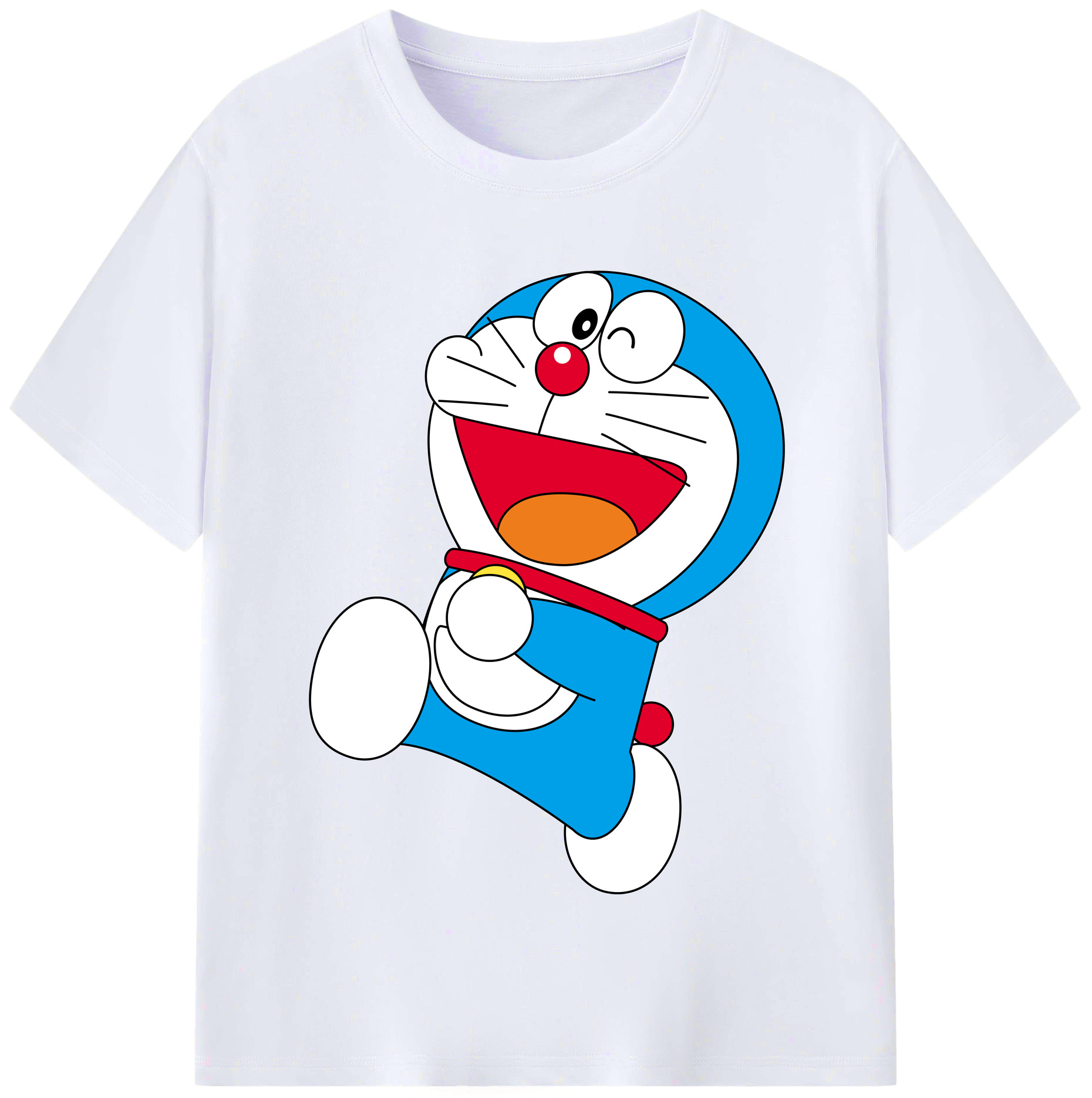 （画像用） ドラえもん Doraemon レディースカジュアルプリントTシャツ（綿100％）