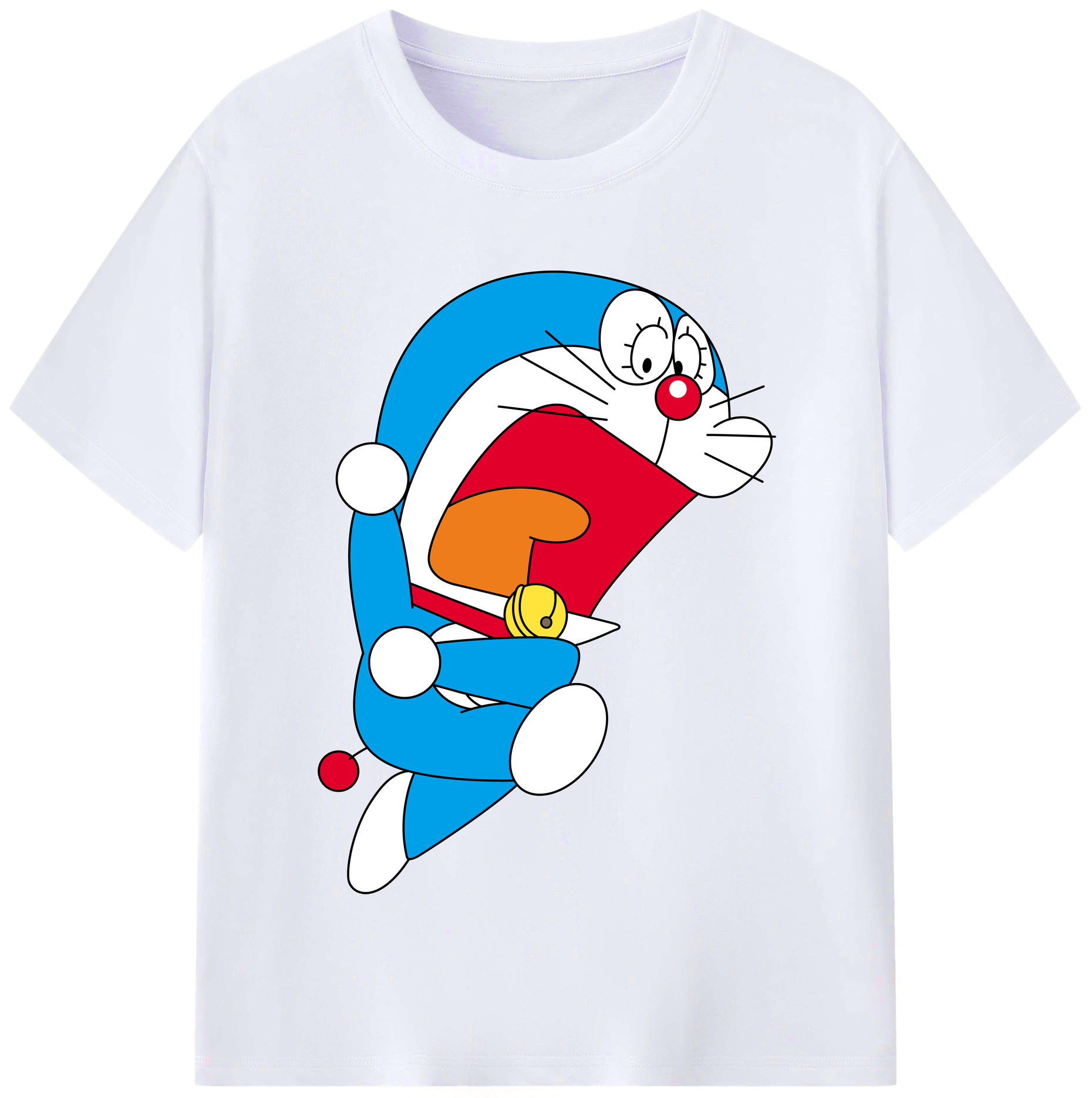 （画像用） ドラえもん Doraemon レディースカジュアルプリントTシャツ（綿100％）