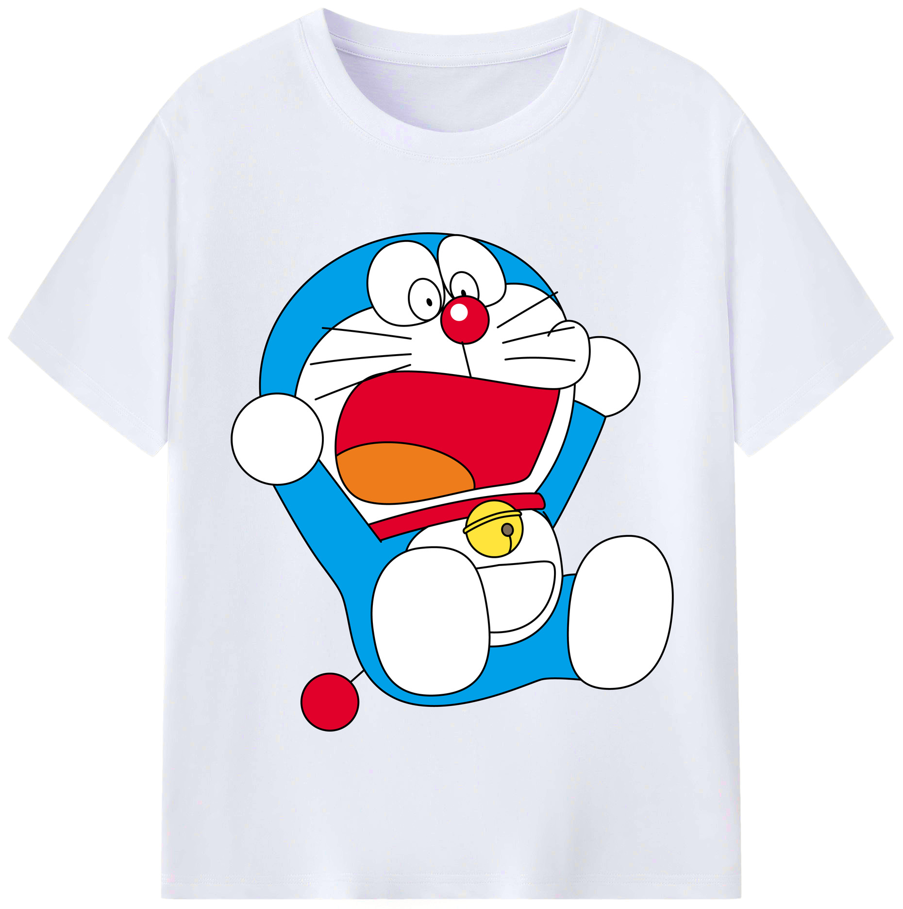（画像用） ドラえもん Doraemon レディースカジュアルプリントTシャツ（綿100％）