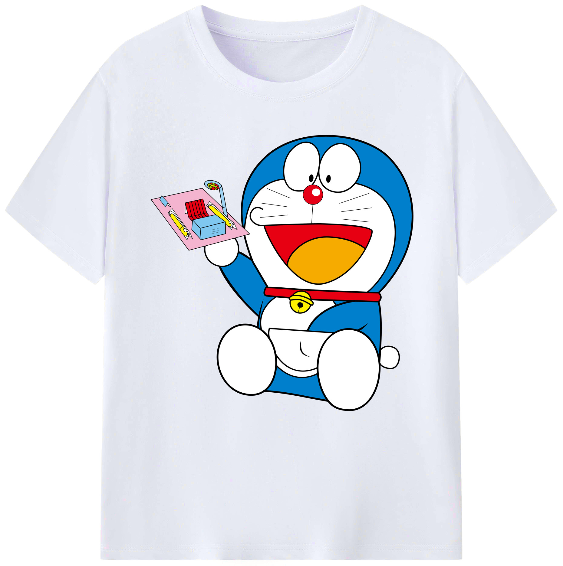 （画像用） ドラえもん Doraemon レディースカジュアルプリントTシャツ（綿100％）