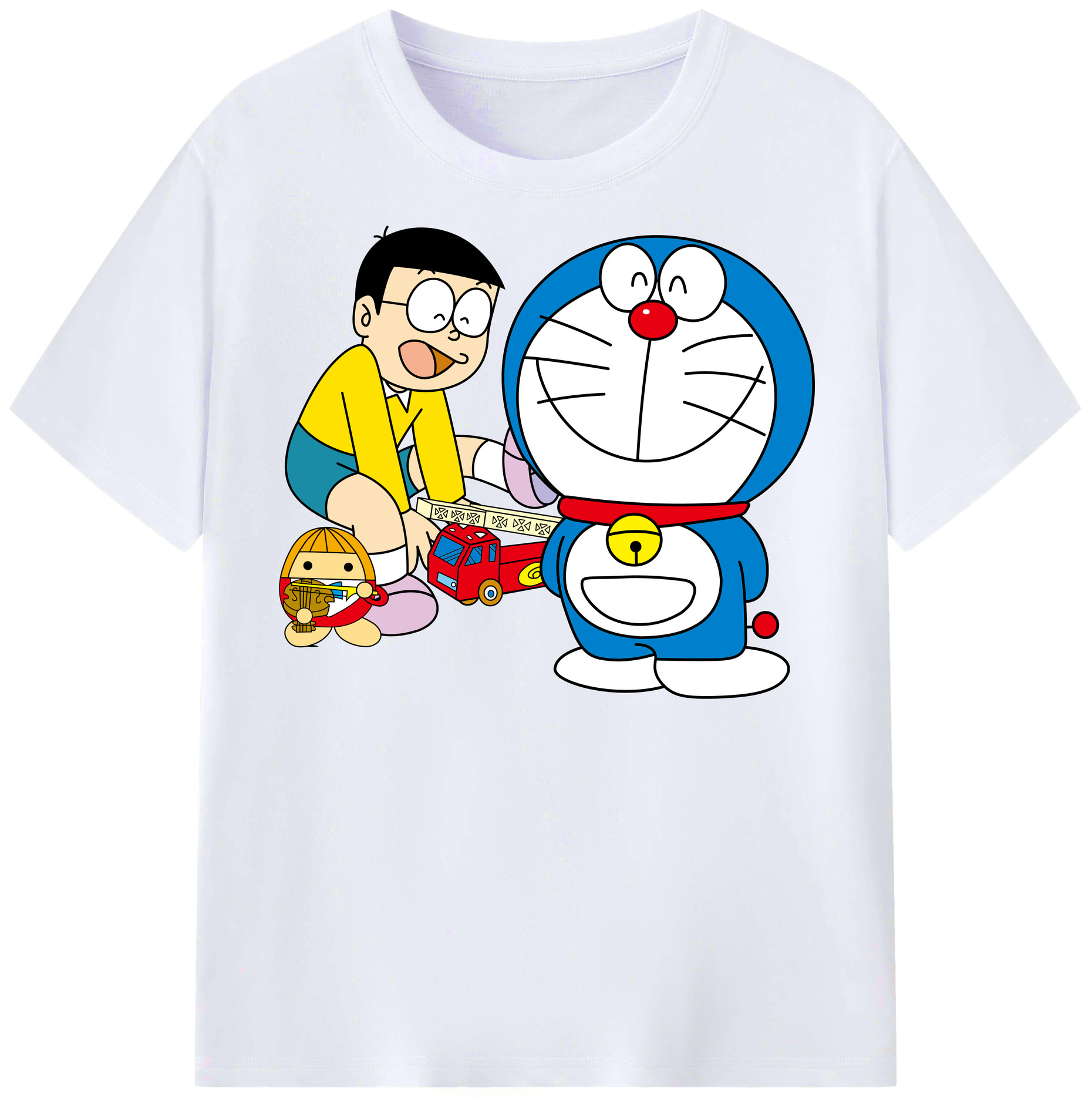 （画像用） ドラえもん Doraemon レディースカジュアルプリントTシャツ（綿100％）