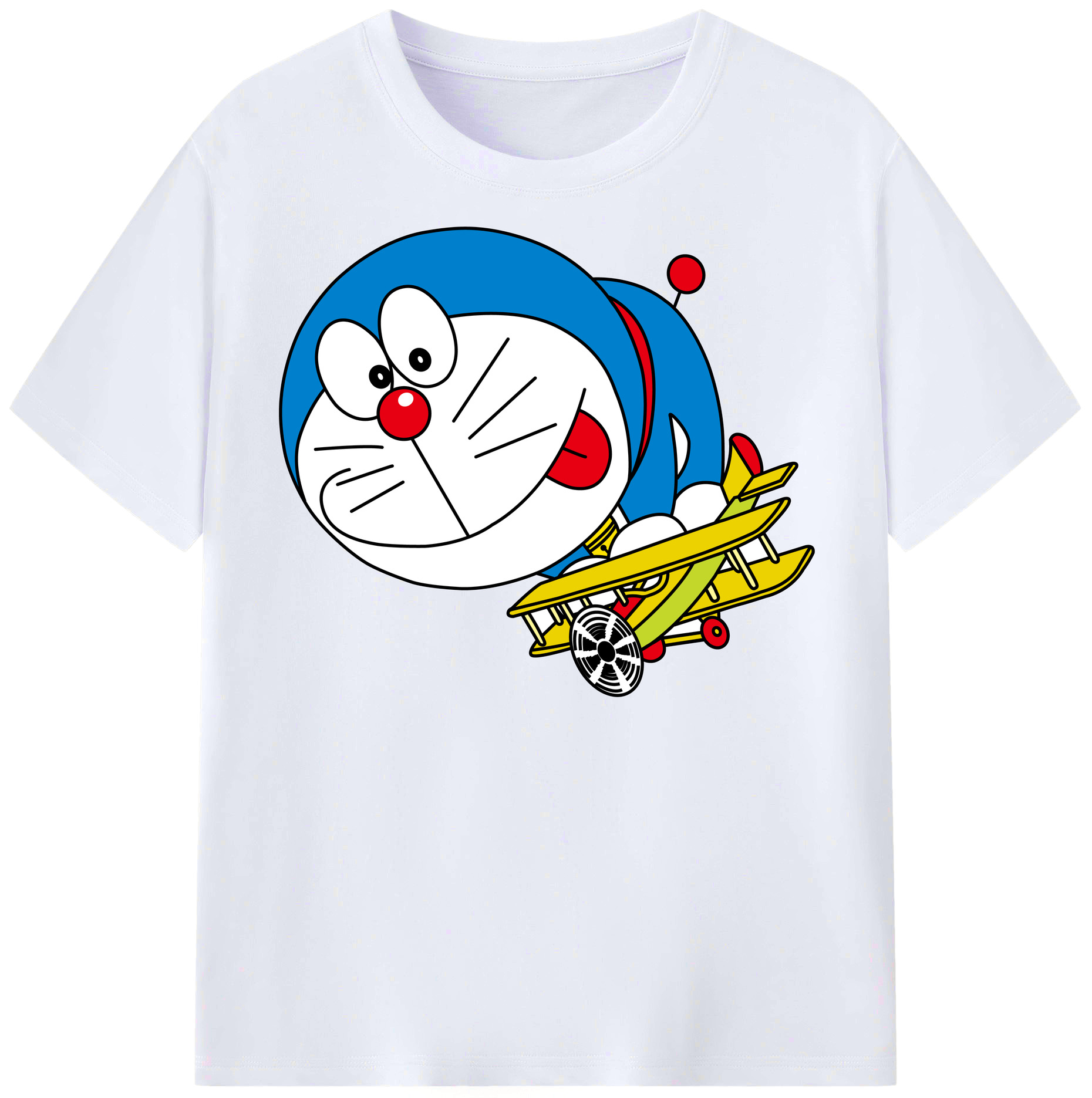 （画像用） ドラえもん Doraemon レディースカジュアルプリントTシャツ（綿100％）
