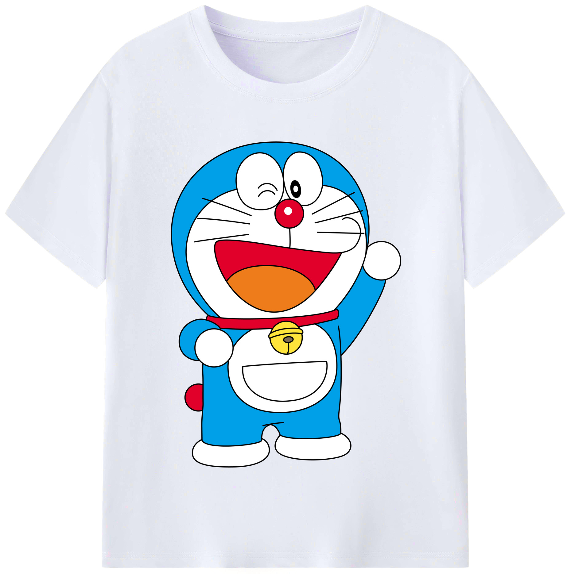 （画像用） ドラえもん Doraemon レディースカジュアルプリントTシャツ（綿100％）