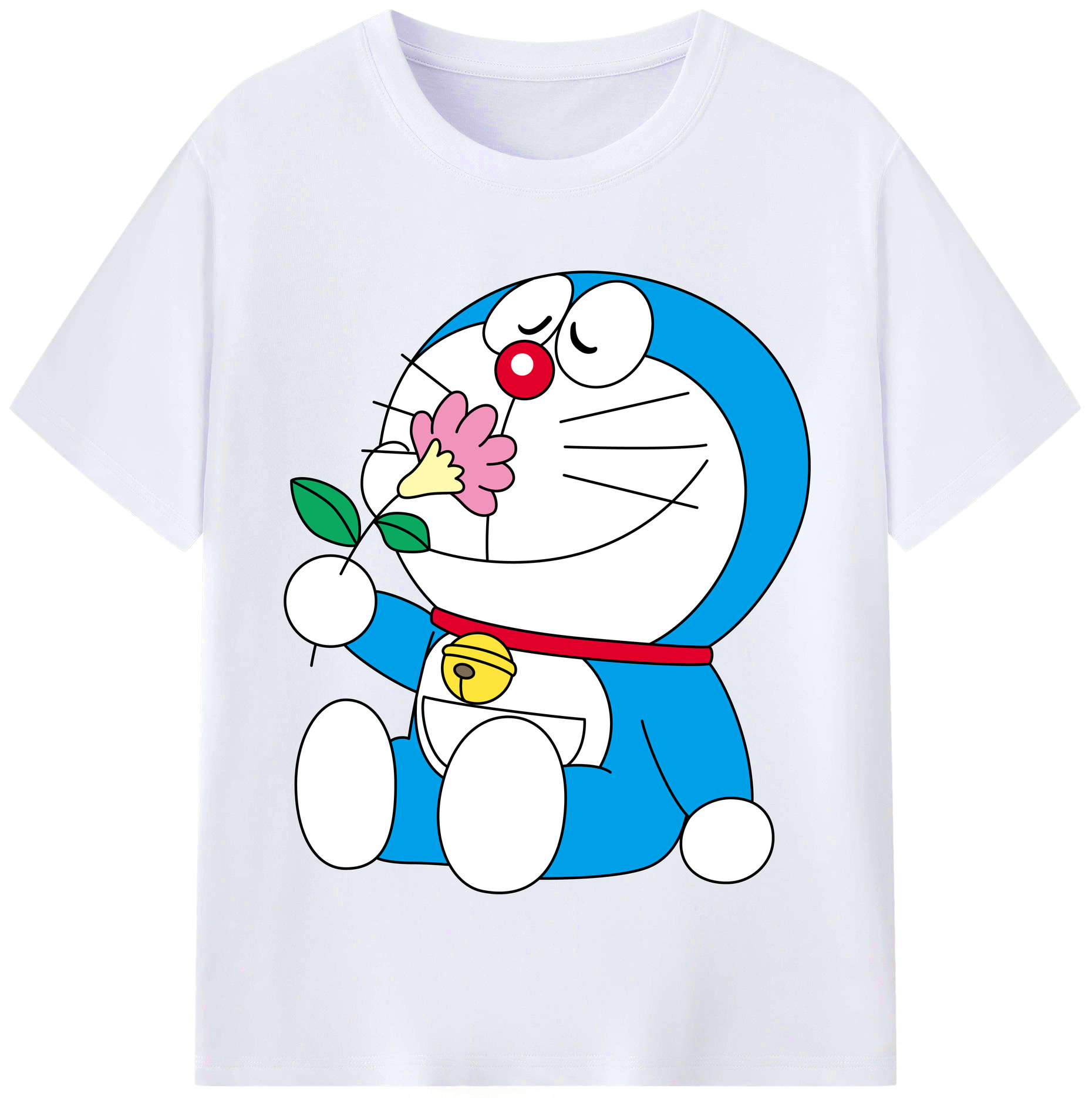 （画像用） ドラえもん Doraemon レディースカジュアルプリントTシャツ（綿100％）