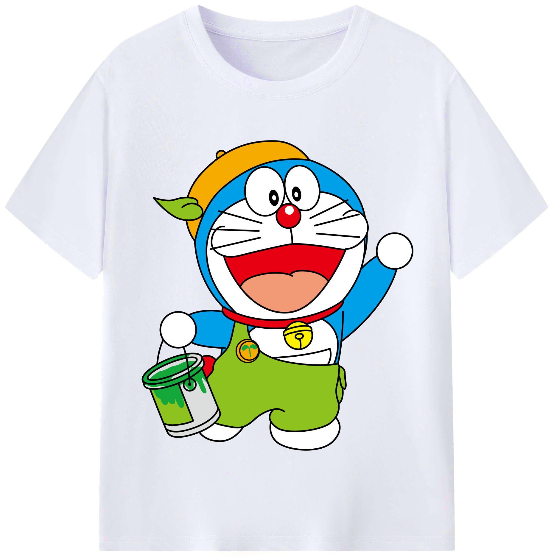 （画像用） ドラえもん Doraemon レディースカジュアルプリントTシャツ（綿100％）