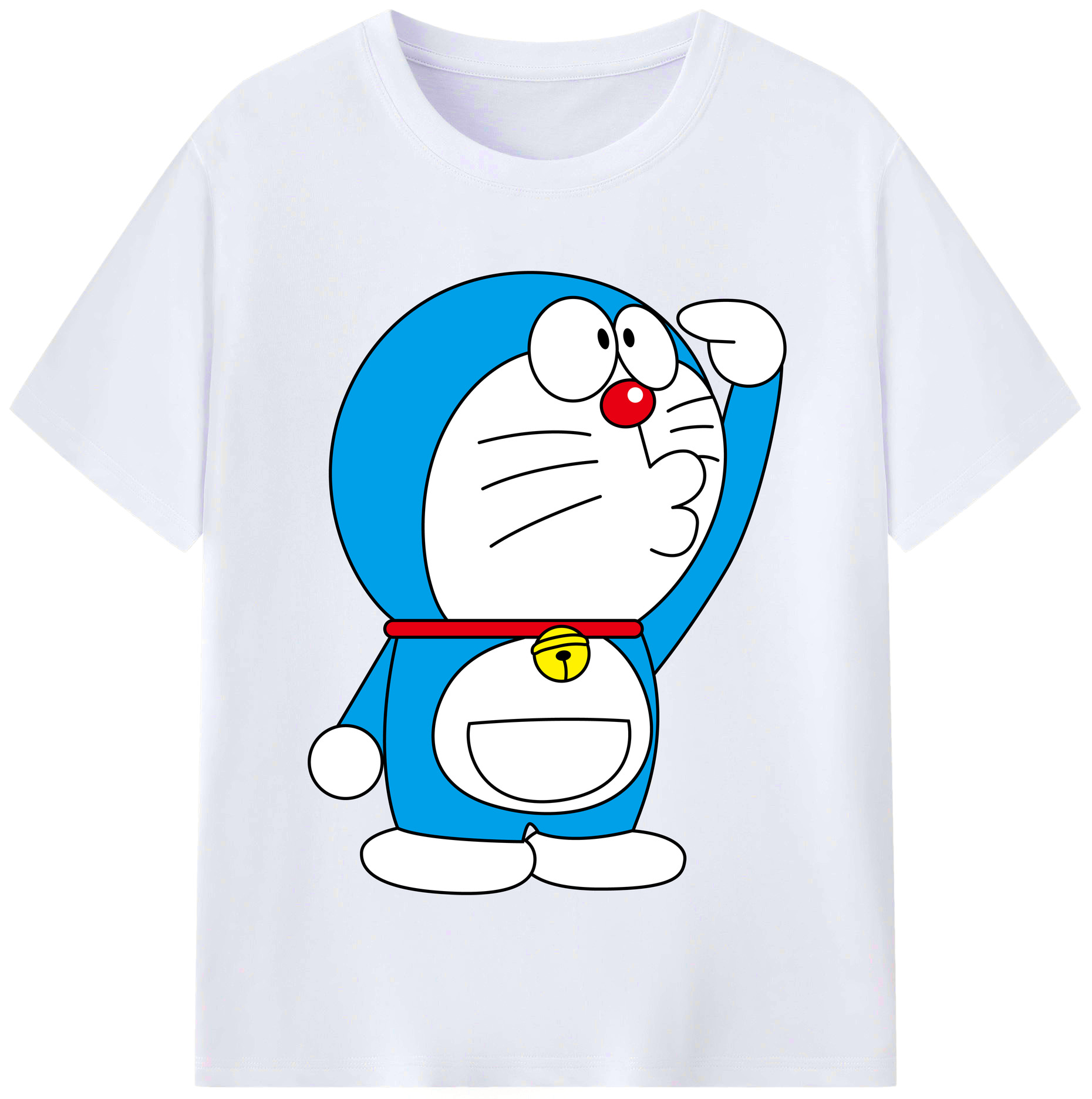 （画像用） ドラえもん Doraemon レディースカジュアルプリントTシャツ（綿100％）