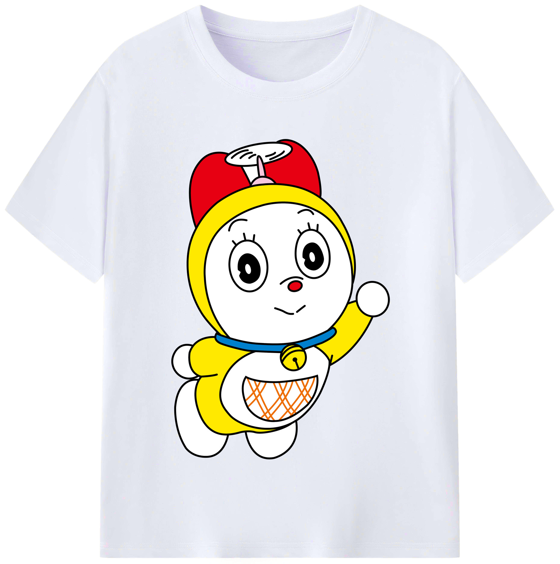 （画像用） ドラえもん ドラミ Doraemon Dorami レディースカジュアルプリントTシャツ（綿100％）