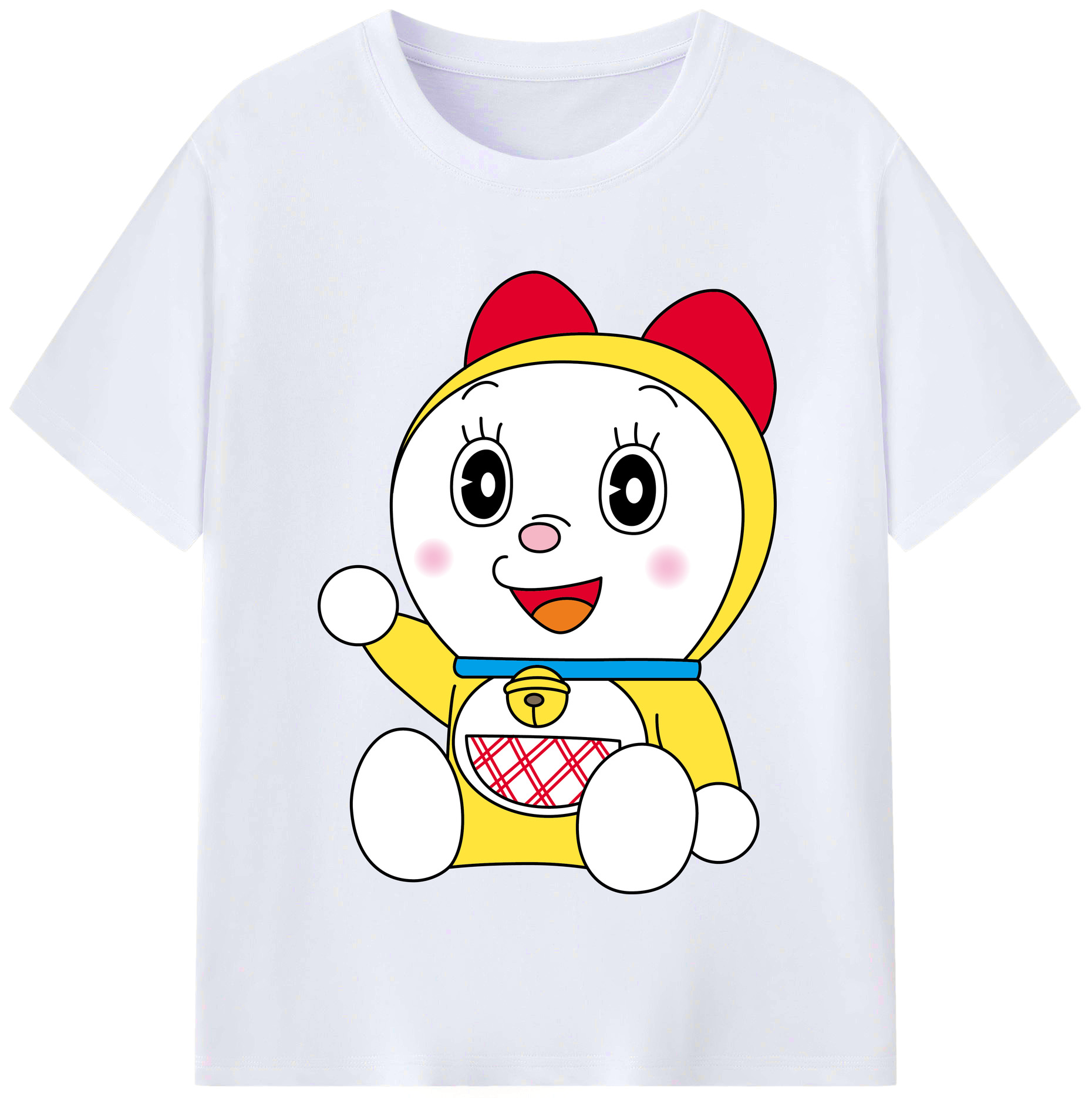 （画像用） ドラえもん ドラミ Doraemon Dorami レディースカジュアルプリントTシャツ（綿100％）
