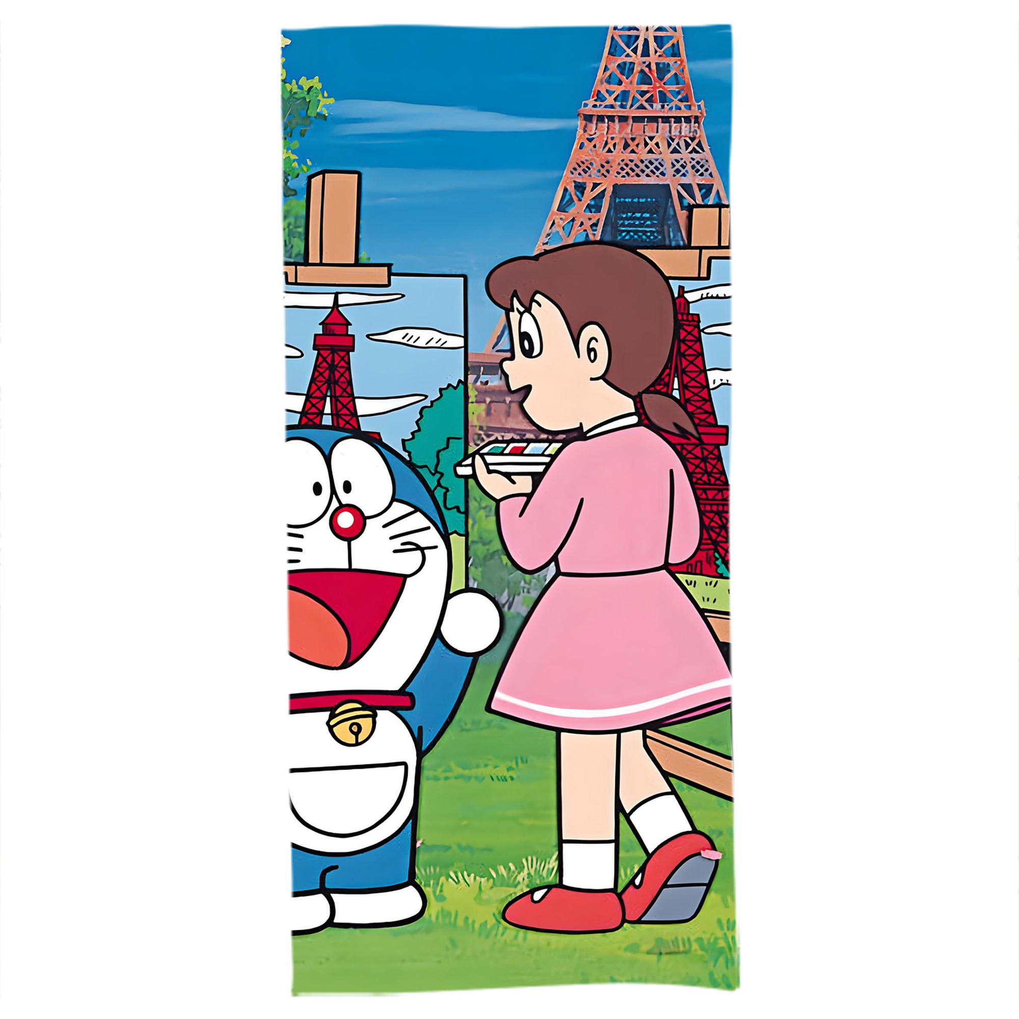 （画像用） ドラえもん Doraemon 大判バスタオル 70×140cm 吸水速乾 柔らかい肌触り