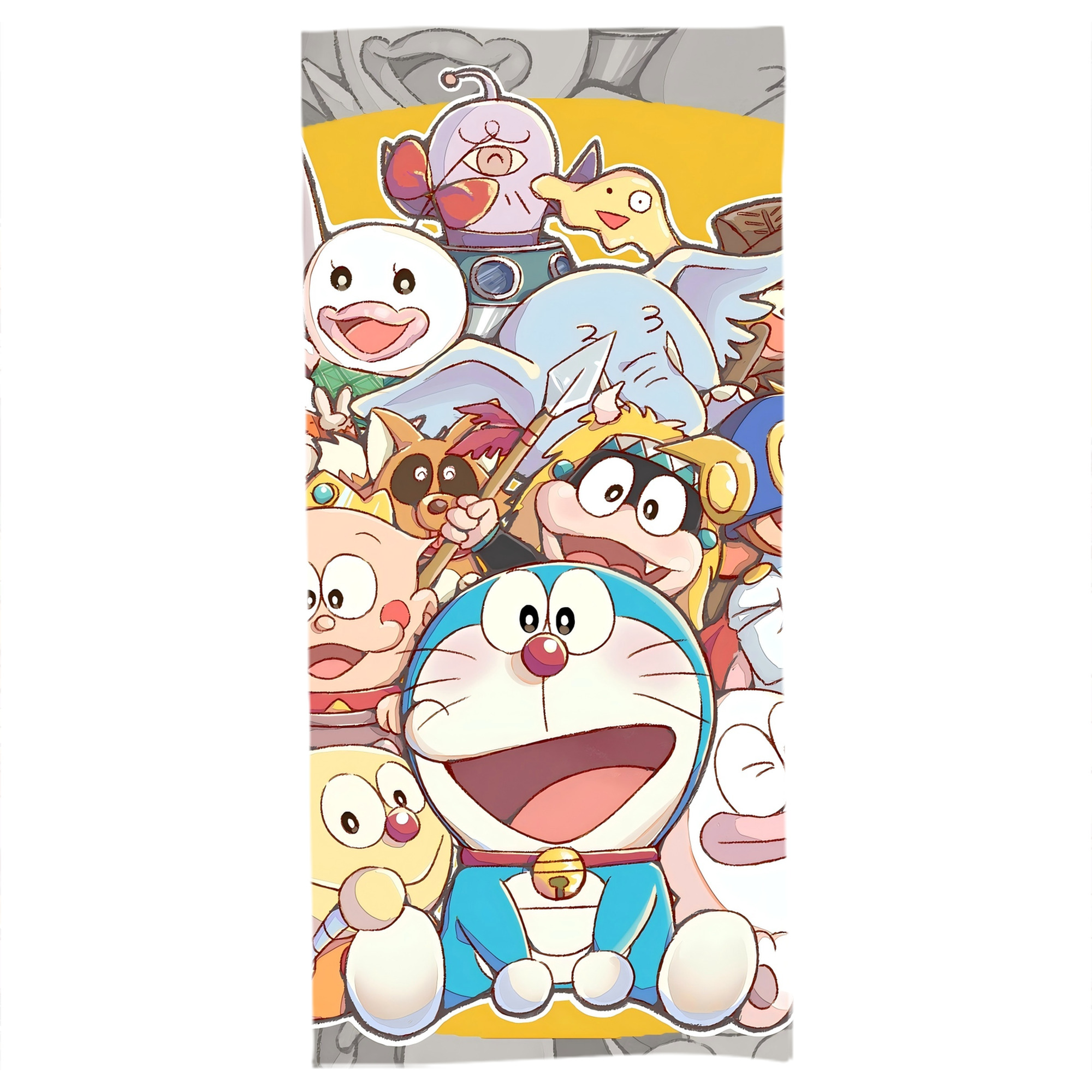 （画像用） ドラえもん Doraemon 大判バスタオル 70×140cm 吸水速乾 柔らかい肌触り