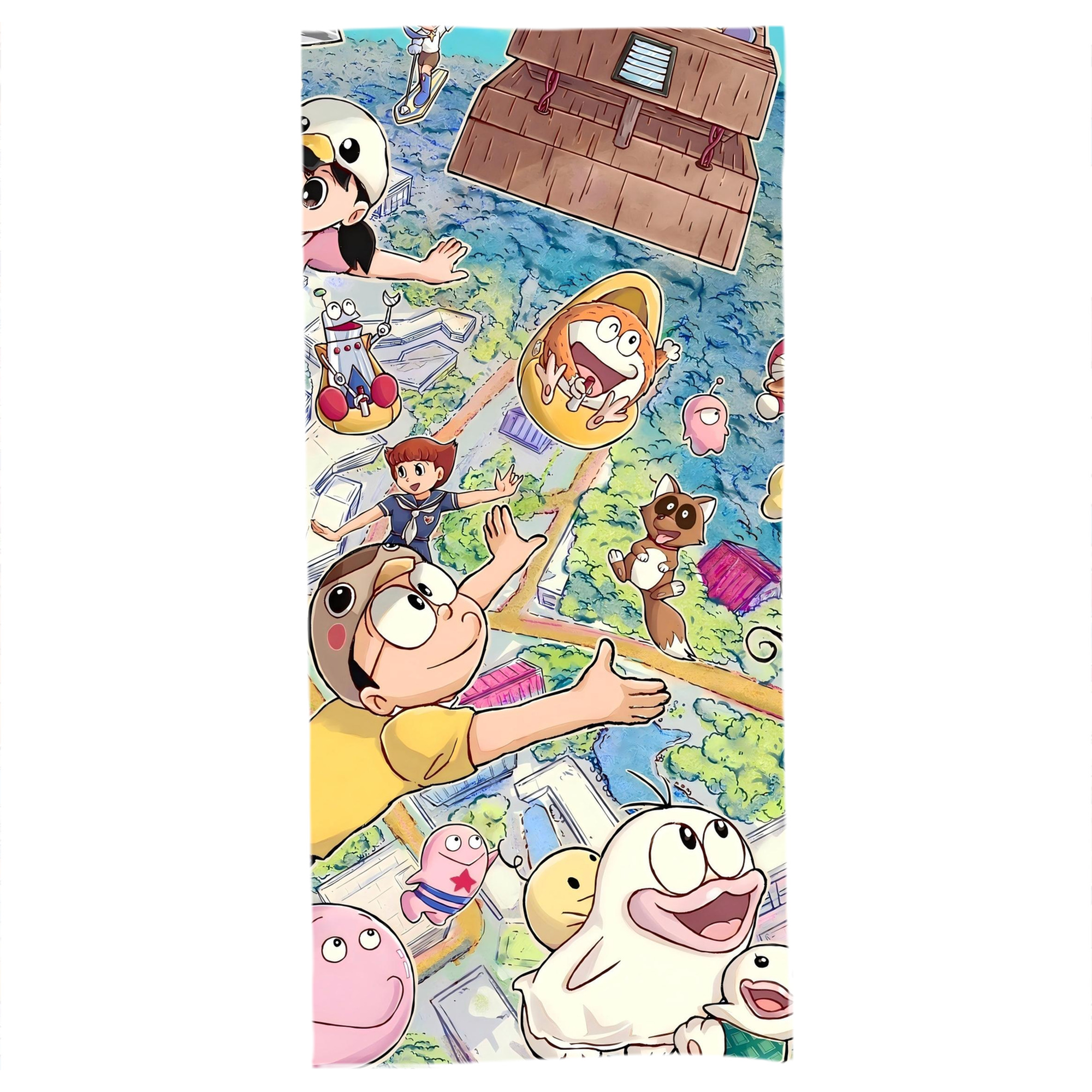 （画像用） ドラえもん Doraemon 大判バスタオル 70×140cm 吸水速乾 柔らかい肌触り