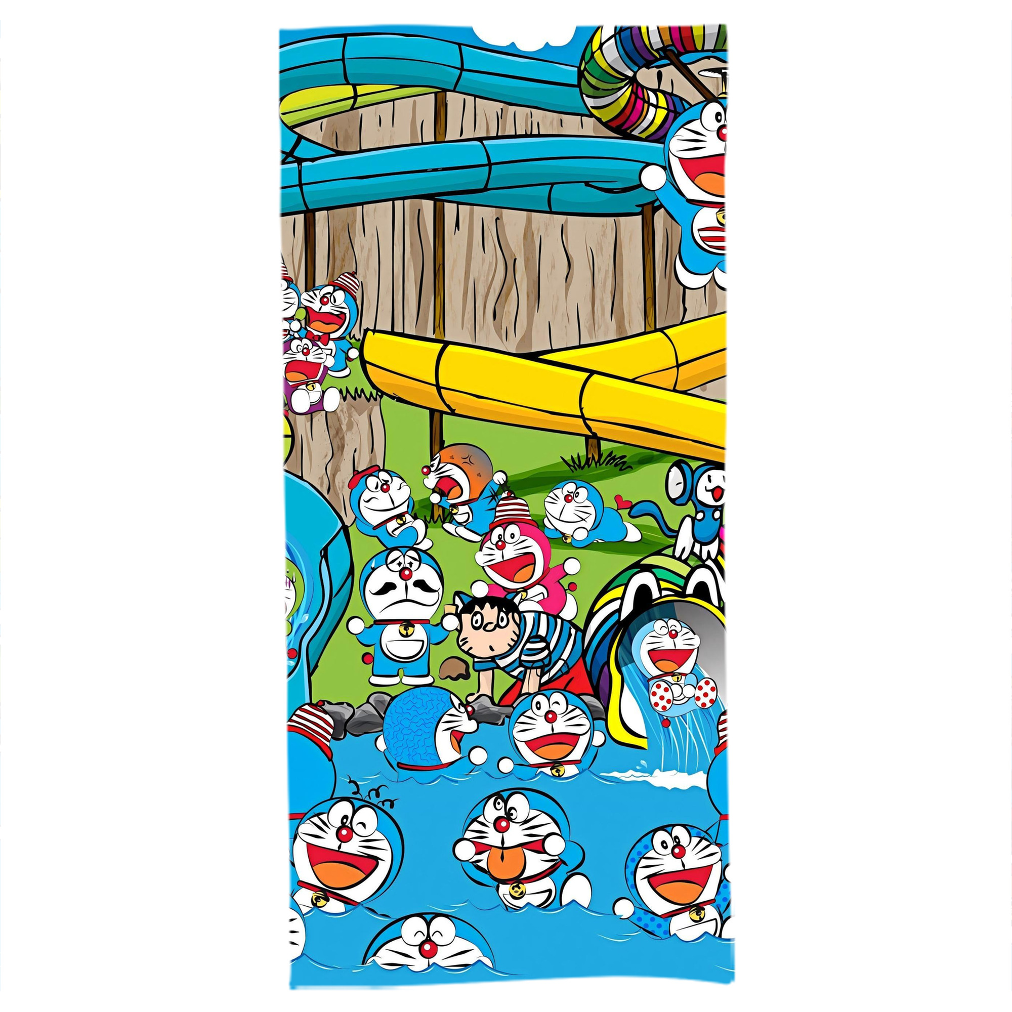 （画像用） ドラえもん Doraemon 大判バスタオル 70×140cm 吸水速乾 柔らかい肌触り
