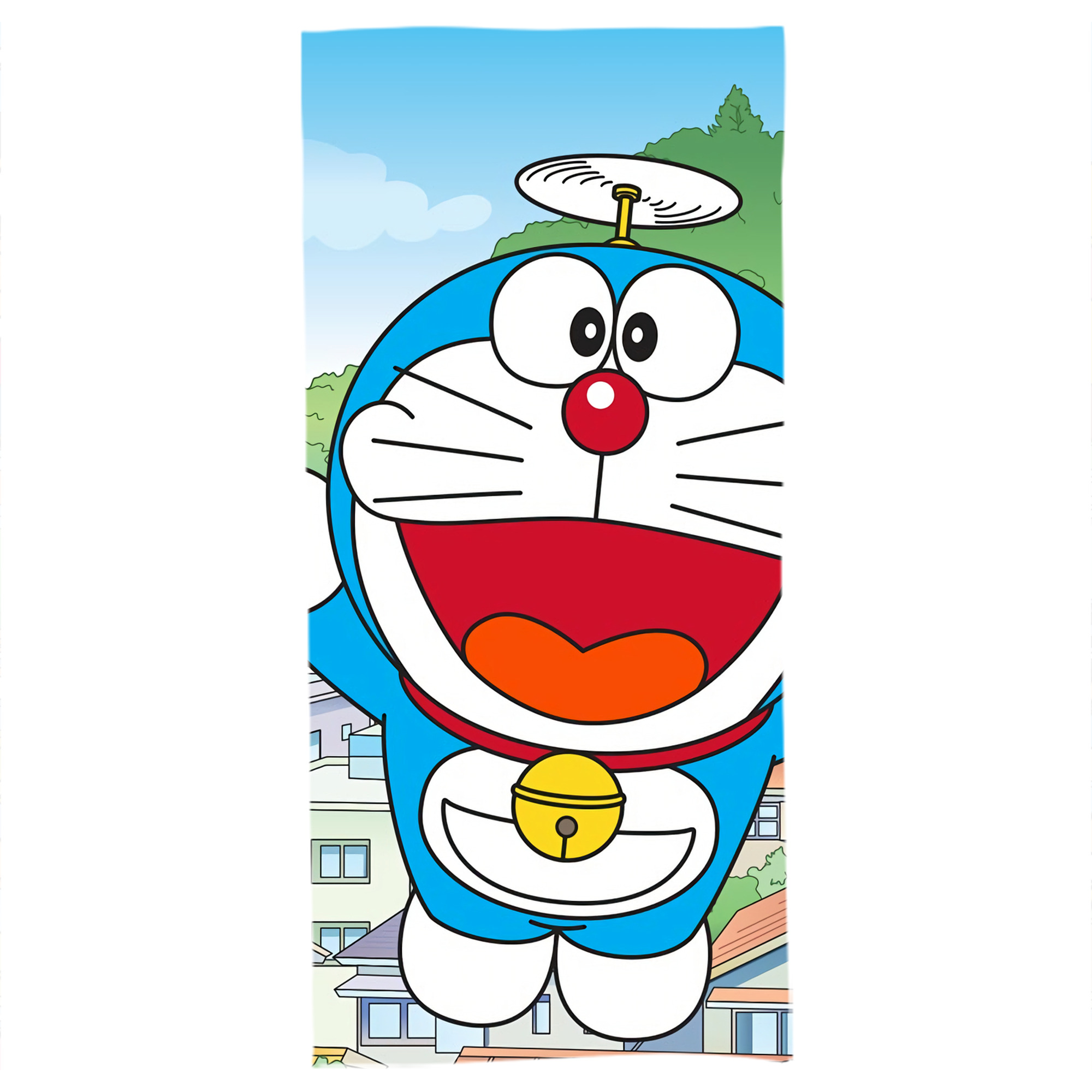 （画像用） ドラえもん Doraemon 大判バスタオル 70×140cm 吸水速乾 柔らかい肌触り