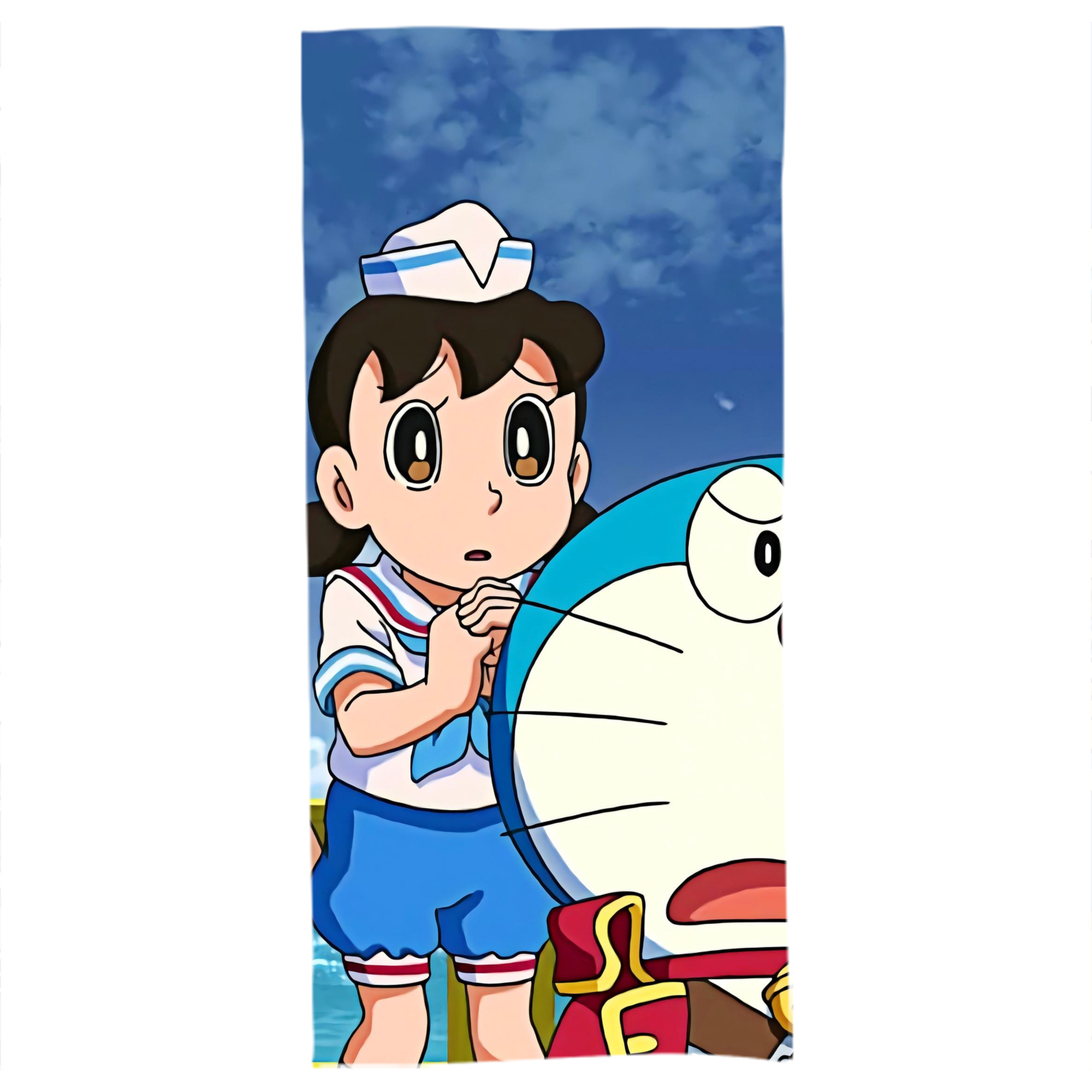 （画像用） ドラえもん Doraemon 大判バスタオル 70×140cm 吸水速乾 柔らかい肌触り