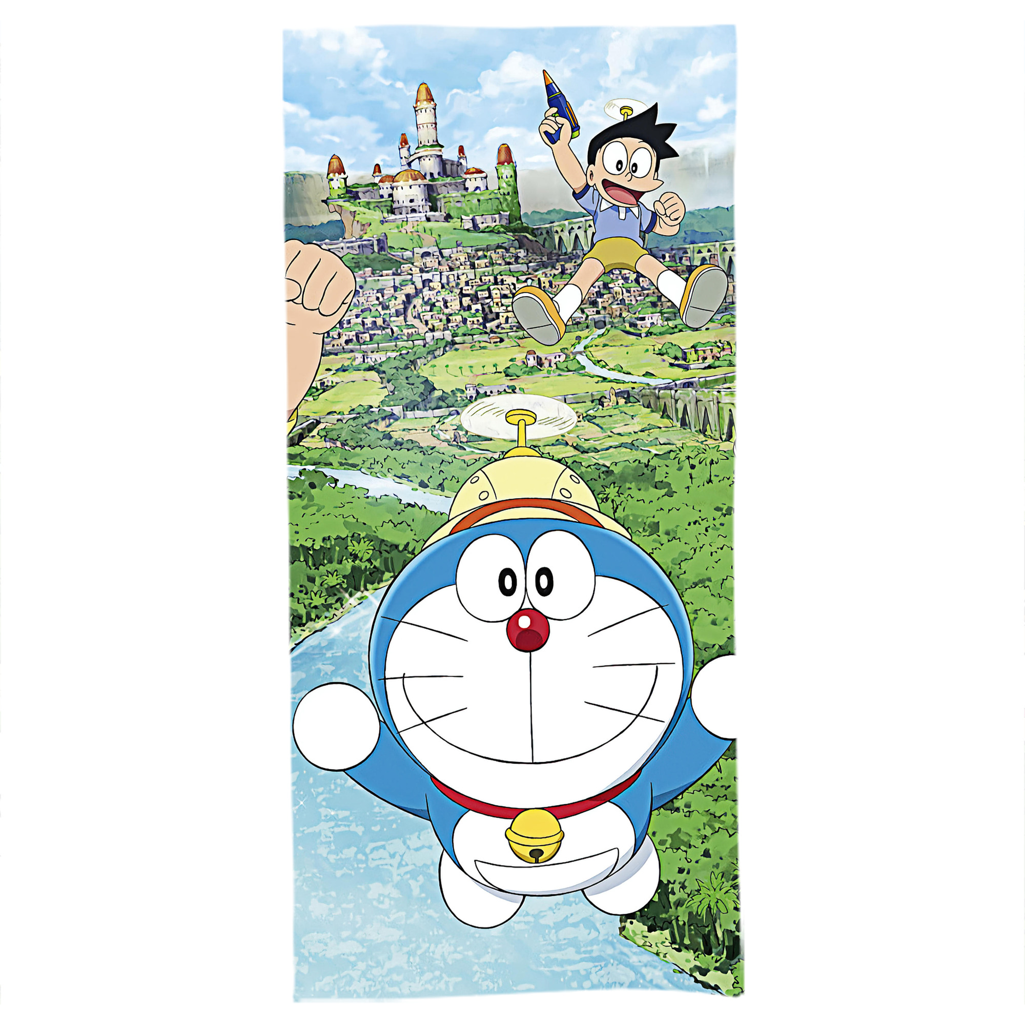 （画像用） ドラえもん Doraemon 大判バスタオル 70×140cm 吸水速乾 柔らかい肌触り