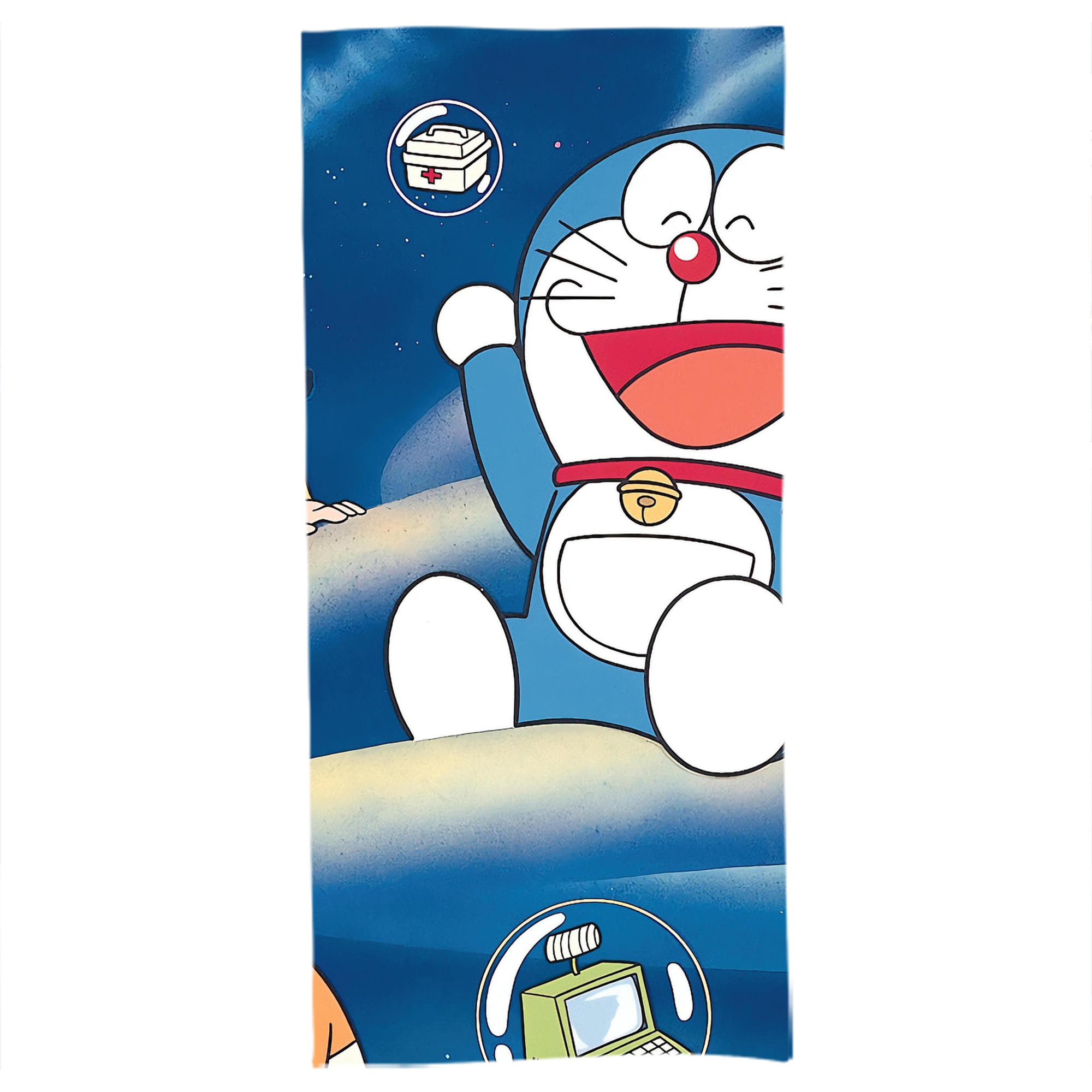 （画像用） ドラえもん Doraemon 大判バスタオル 70×140cm 吸水速乾 柔らかい肌触り