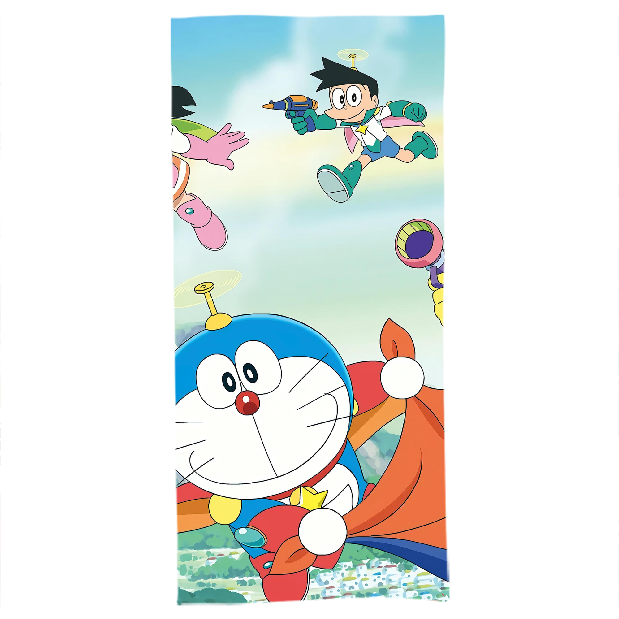 （画像用） ドラえもん Doraemon 大判バスタオル 70×140cm 吸水速乾 柔らかい肌触り