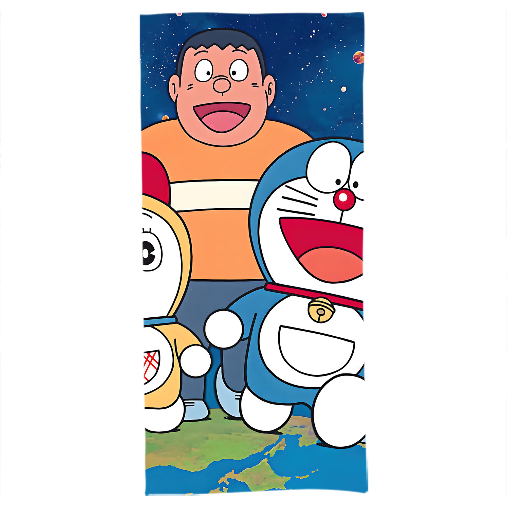 （画像用） ドラえもん Doraemon 大判バスタオル 70×140cm 吸水速乾 柔らかい肌触り