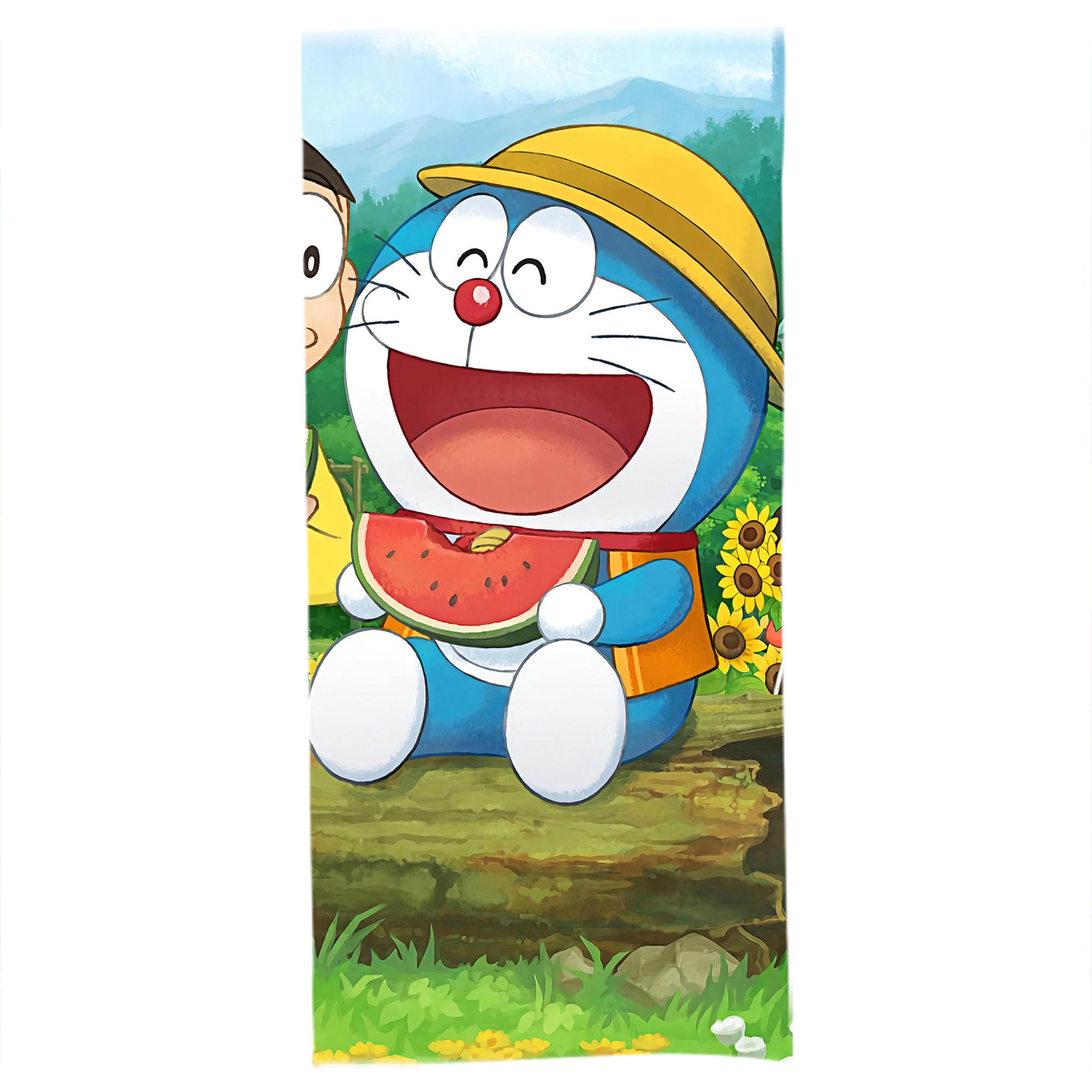（画像用） ドラえもん Doraemon 大判バスタオル 70×140cm 吸水速乾 柔らかい肌触り