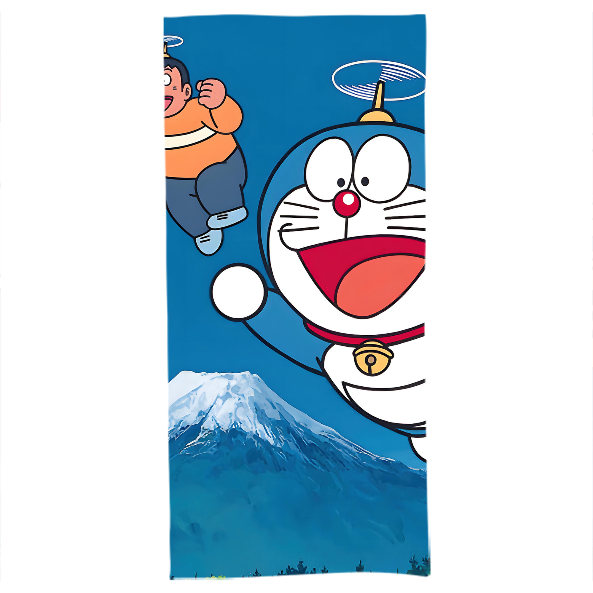 （画像用） ドラえもん Doraemon 大判バスタオル 70×140cm 吸水速乾 柔らかい肌触り