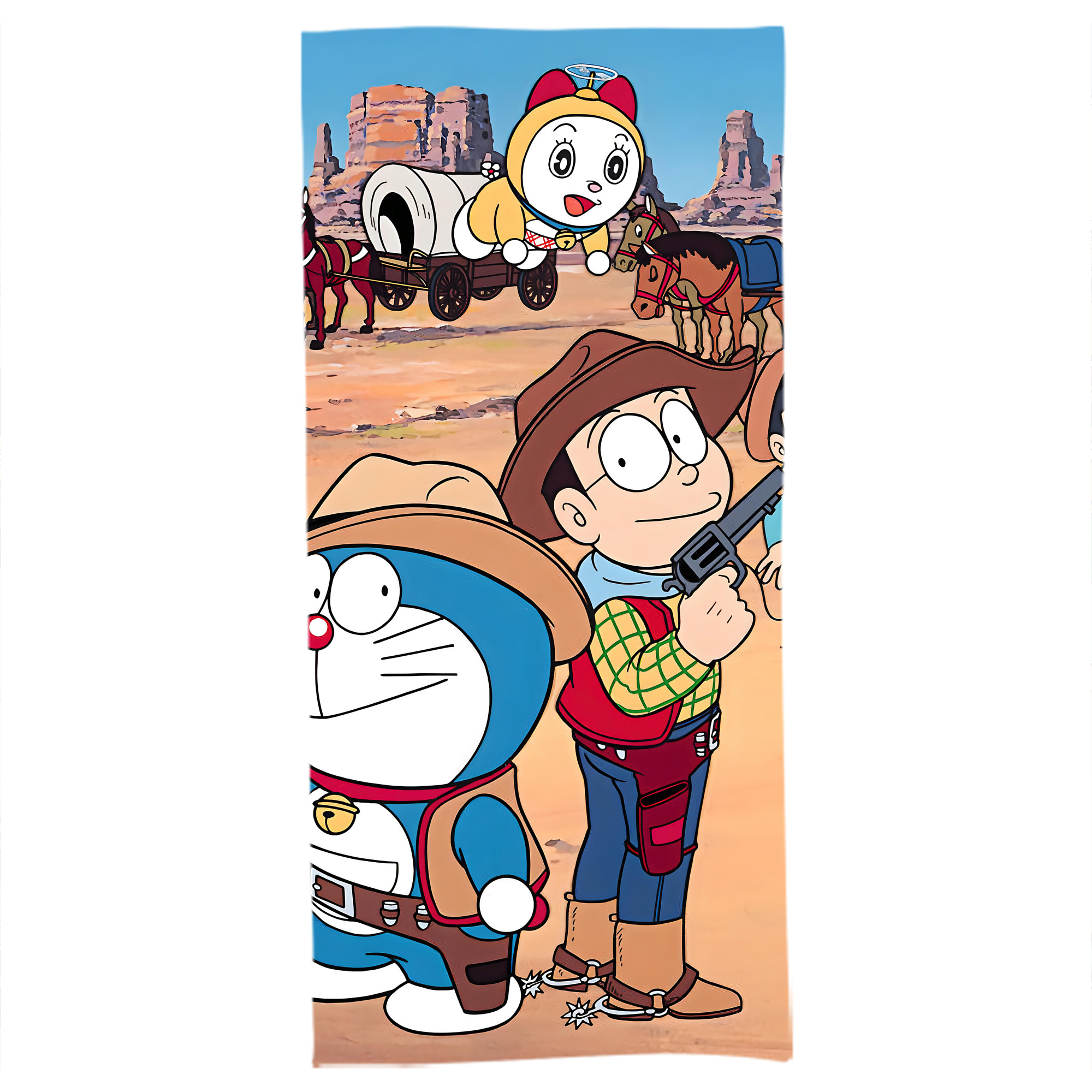 （画像用） ドラえもん Doraemon 大判バスタオル 70×140cm 吸水速乾 柔らかい肌触り