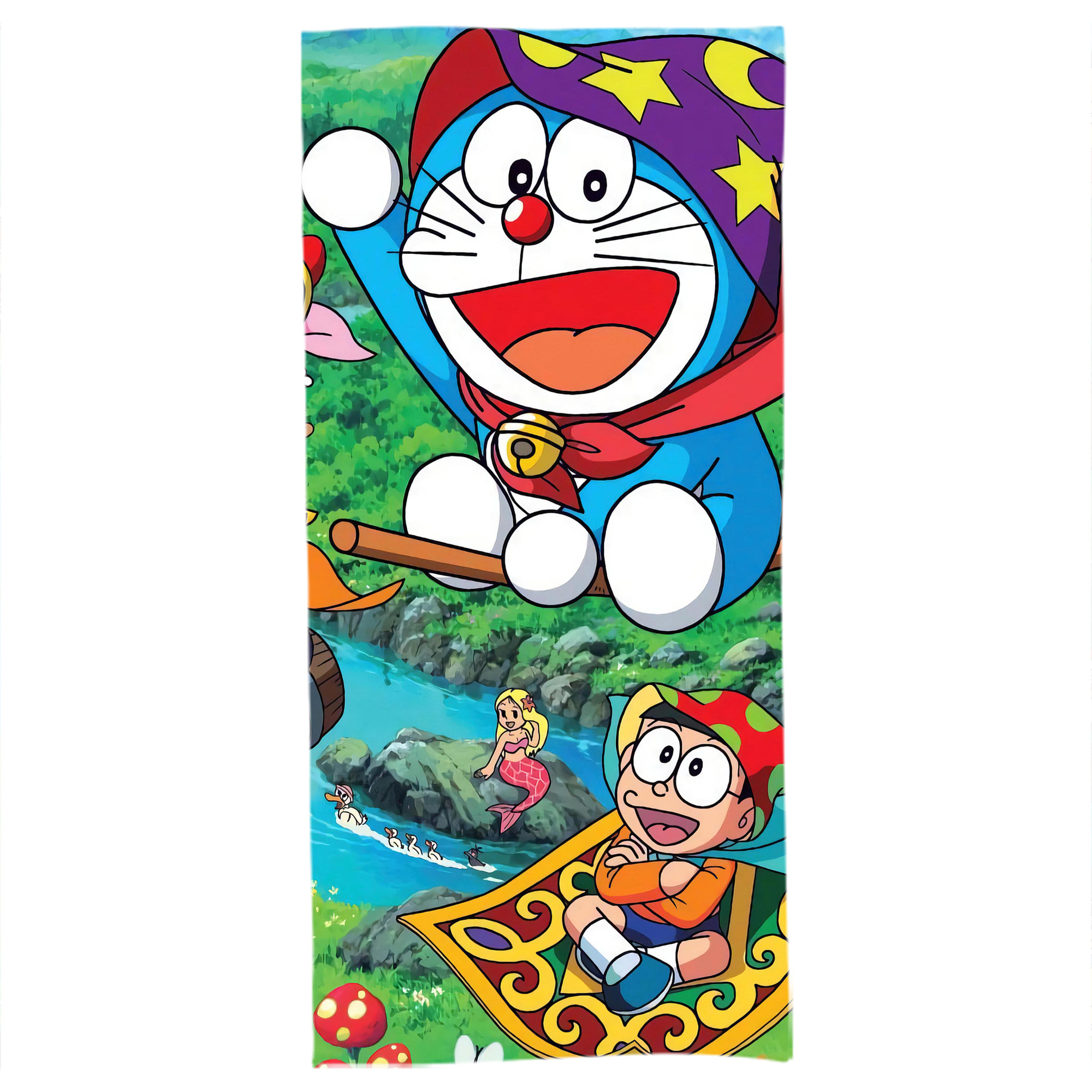 （画像用） ドラえもん Doraemon 大判バスタオル 70×140cm 吸水速乾 柔らかい肌触り