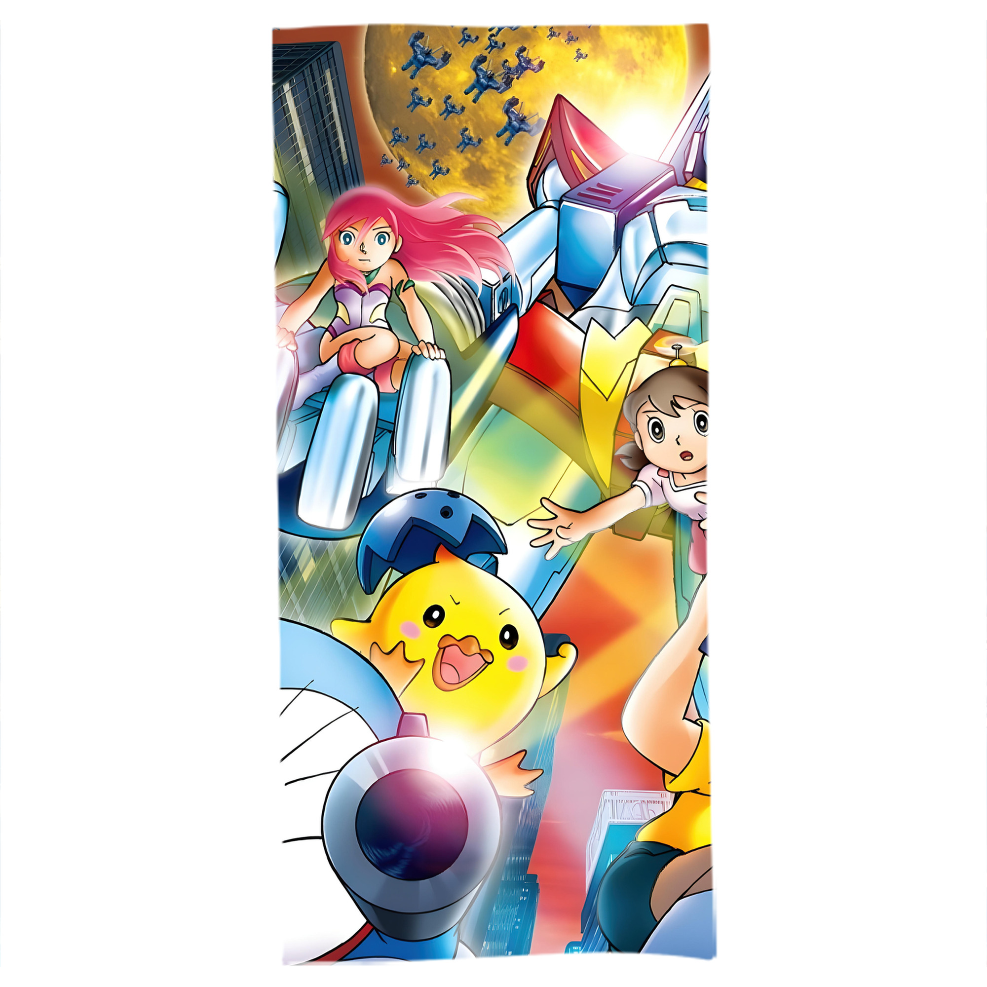 （画像用） ドラえもん Doraemon 大判バスタオル 70×140cm 吸水速乾 柔らかい肌触り