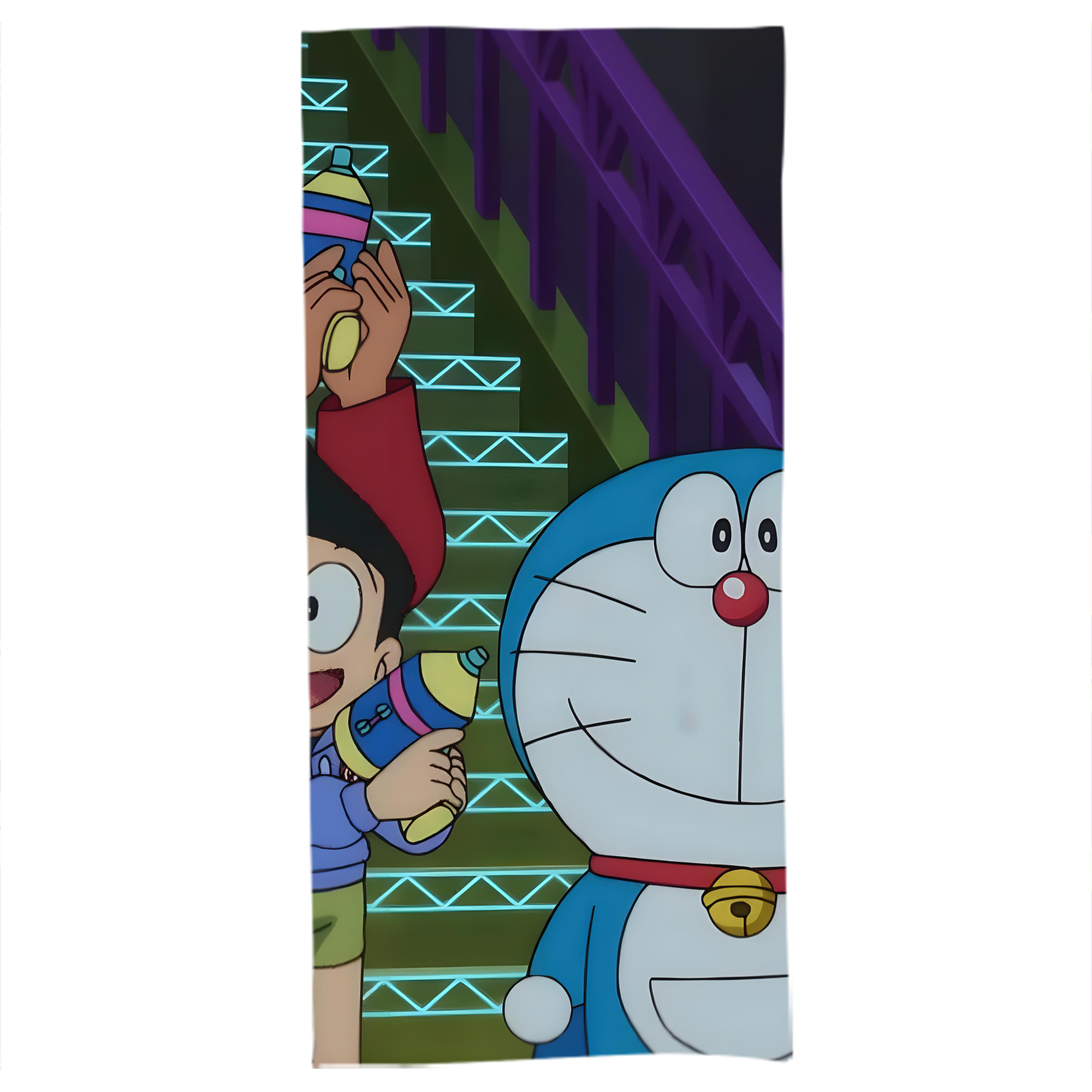 （画像用） ドラえもん Doraemon 大判バスタオル 70×140cm 吸水速乾 柔らかい肌触り
